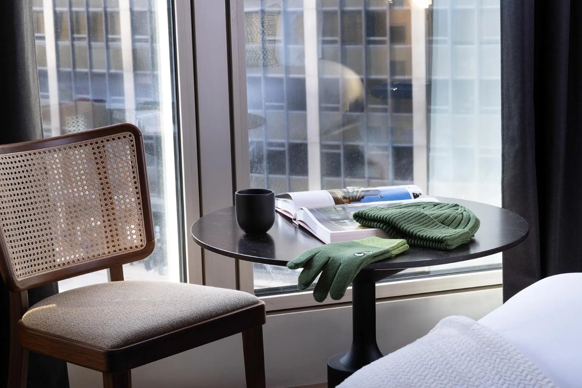 Decorative detail, Bed in Les Artistes