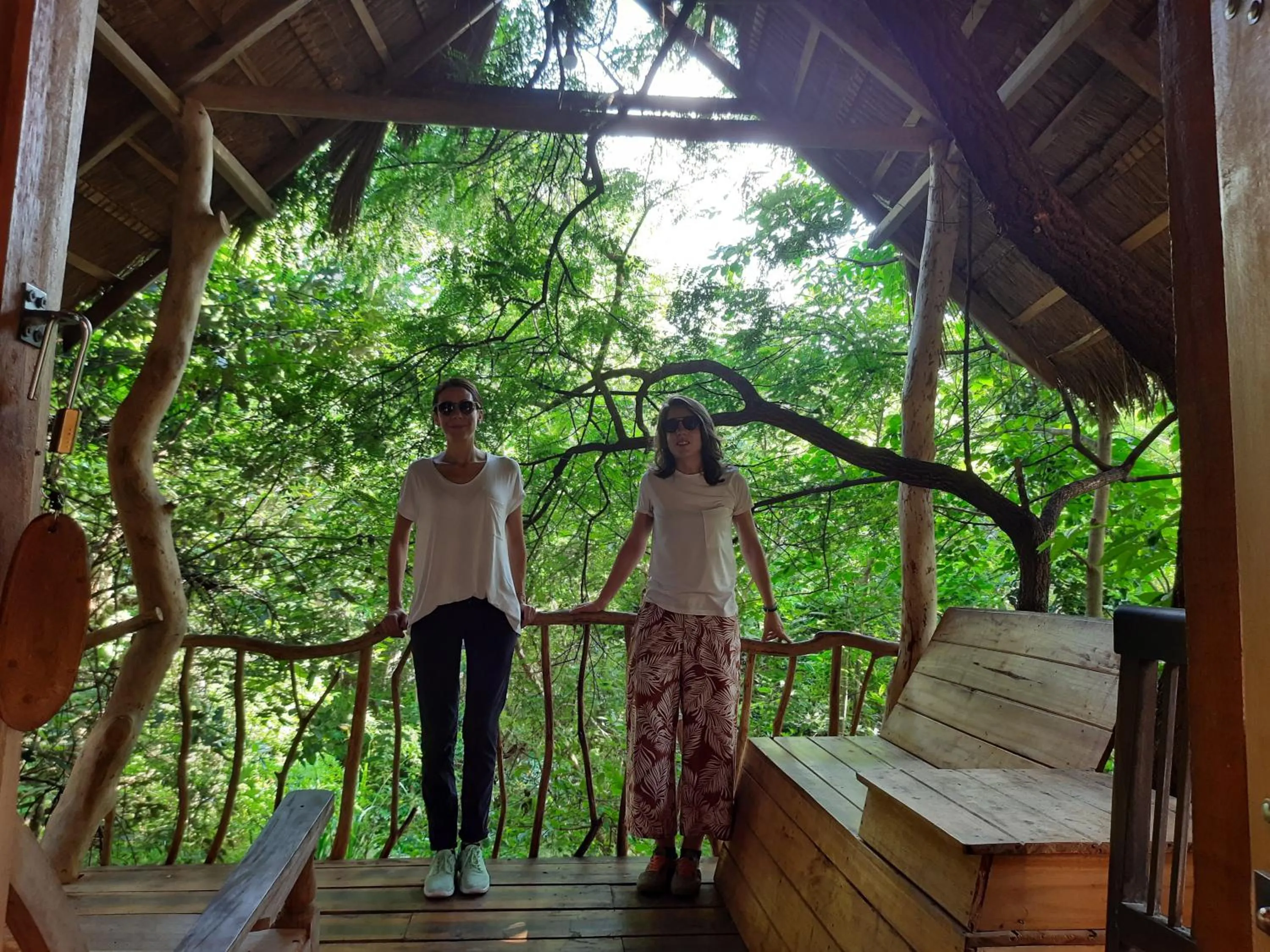 Balcony/Terrace in Habarana Tree house Mutu village