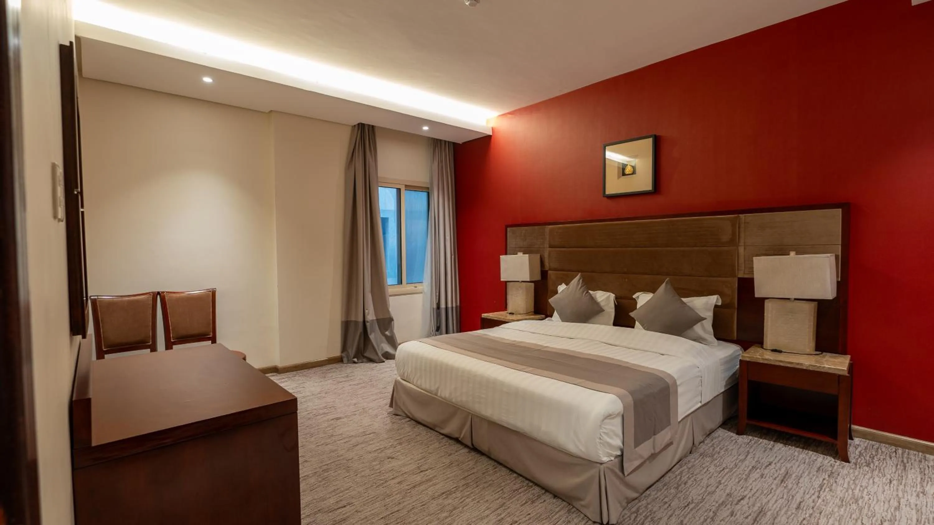 Bed in شقق مسكن المدينة للشقق المخدومة