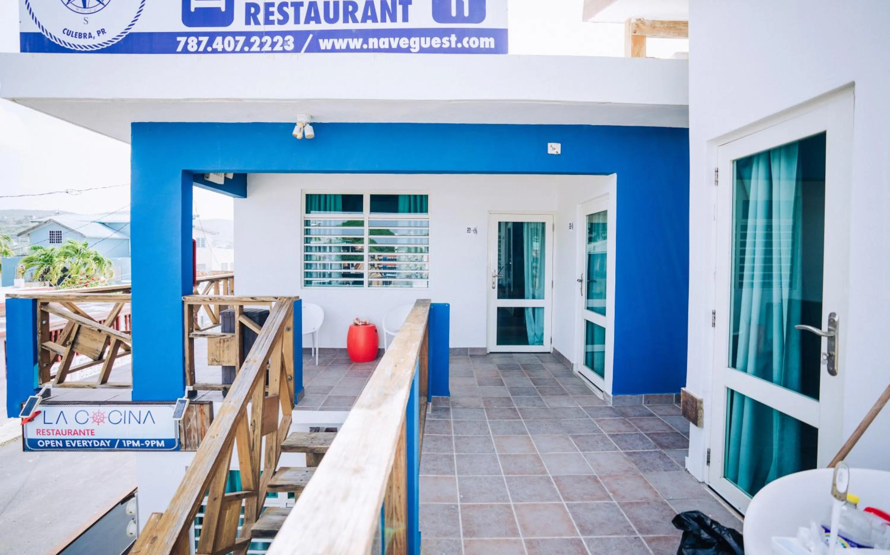 Dining area in El Navegante de Culebra