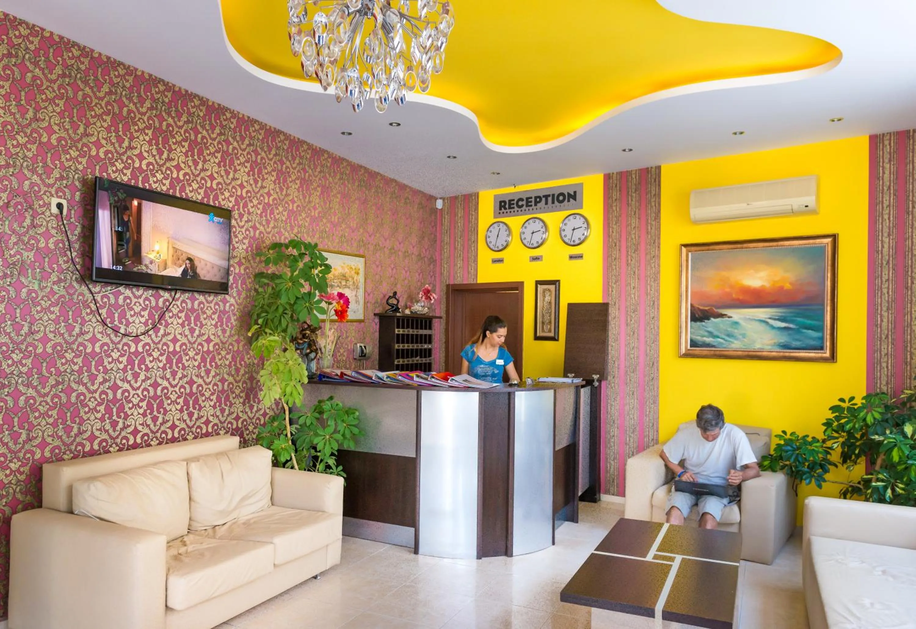 Staff in Iris Beach Hotel