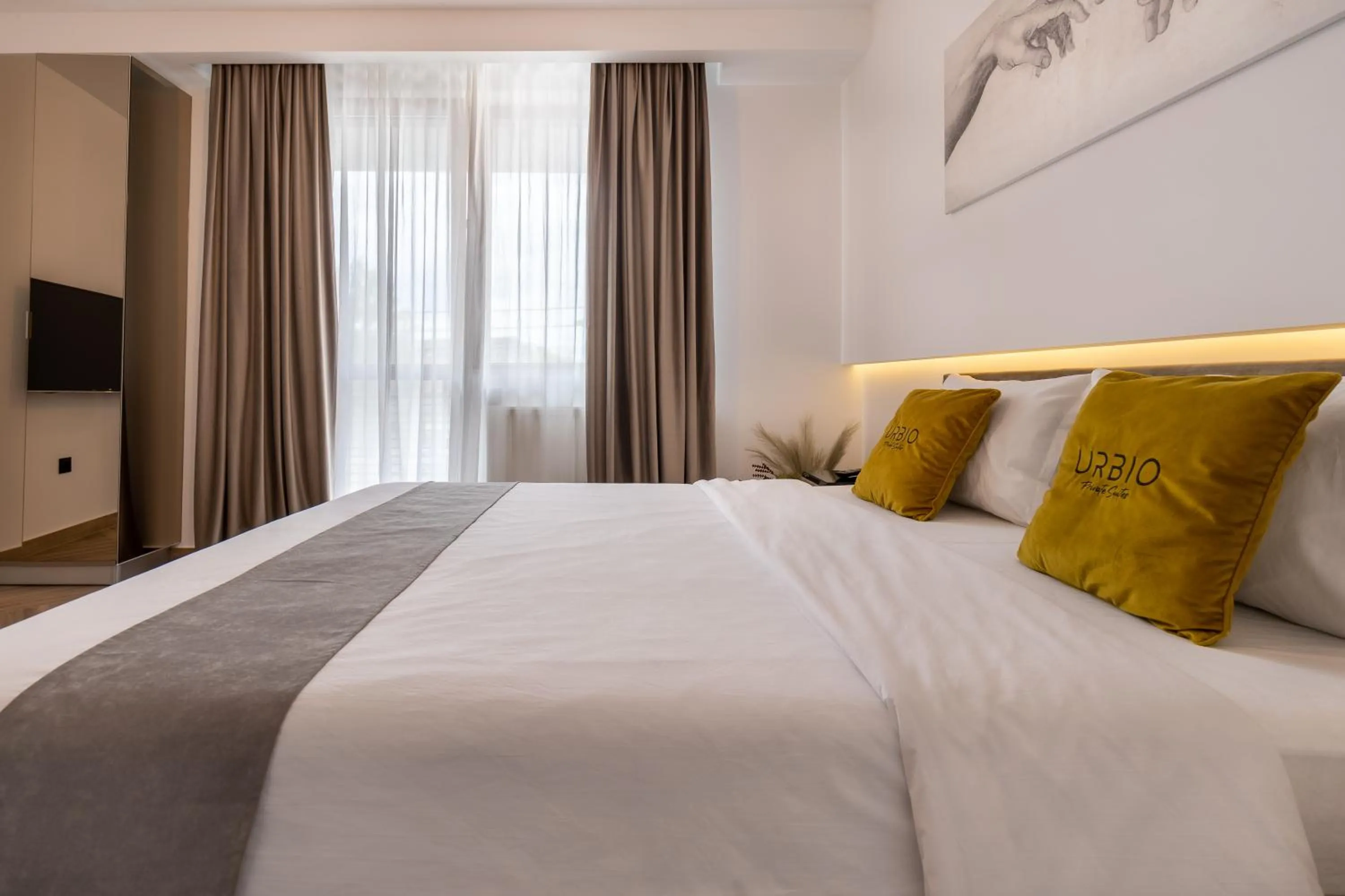 Bed in Urbio Private Suites