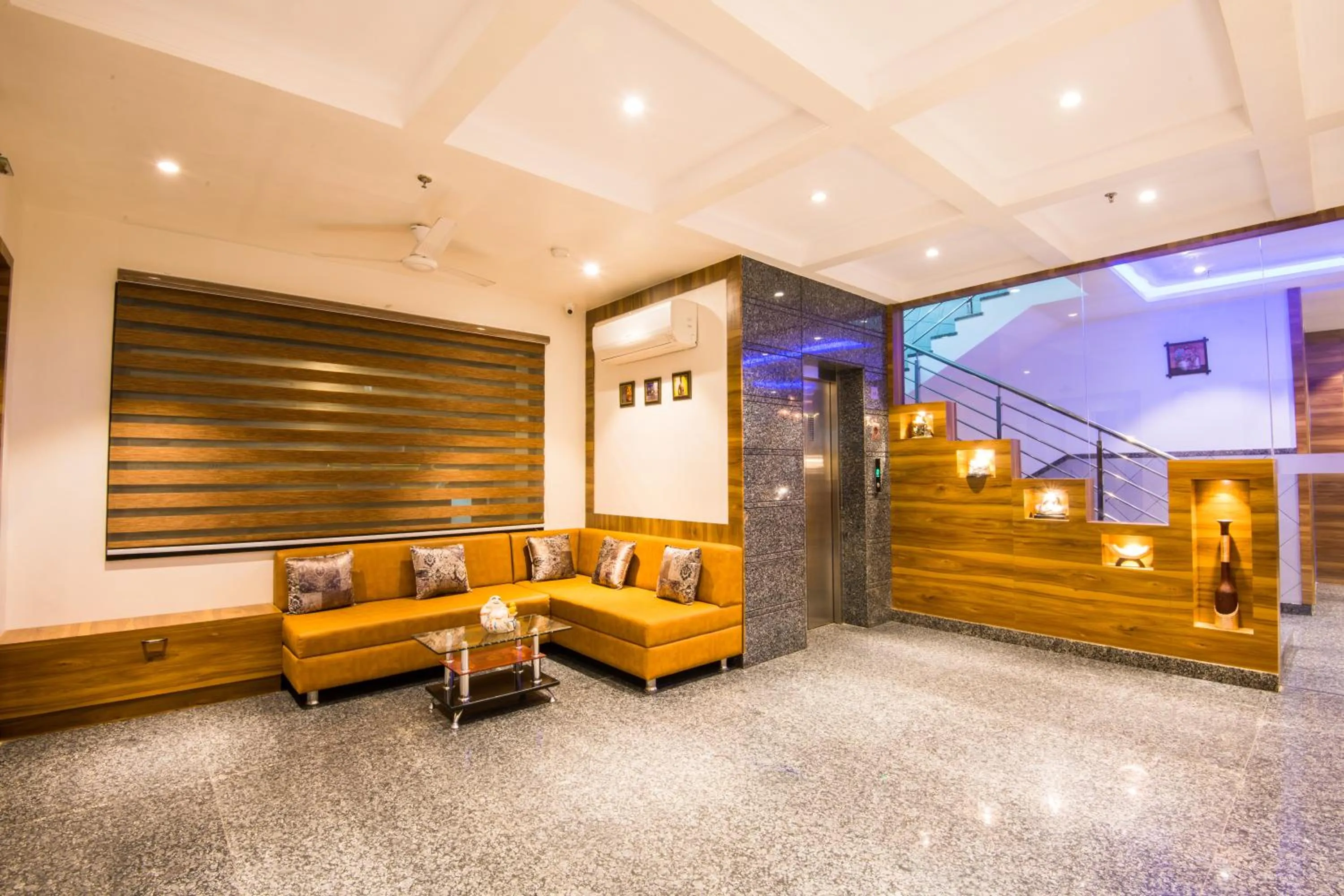 Seating area in Hotel Sheetal