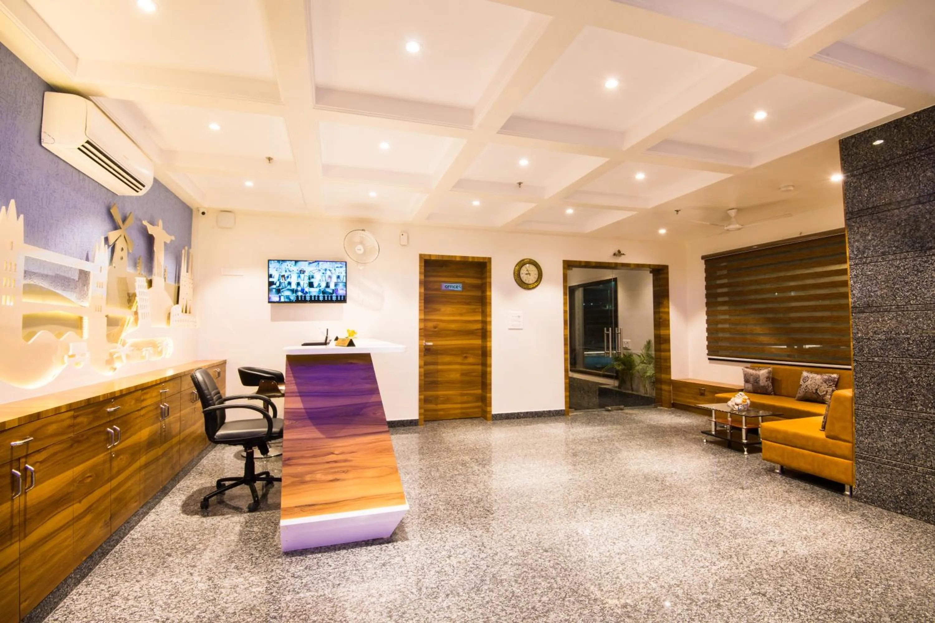 Seating area in Hotel Sheetal