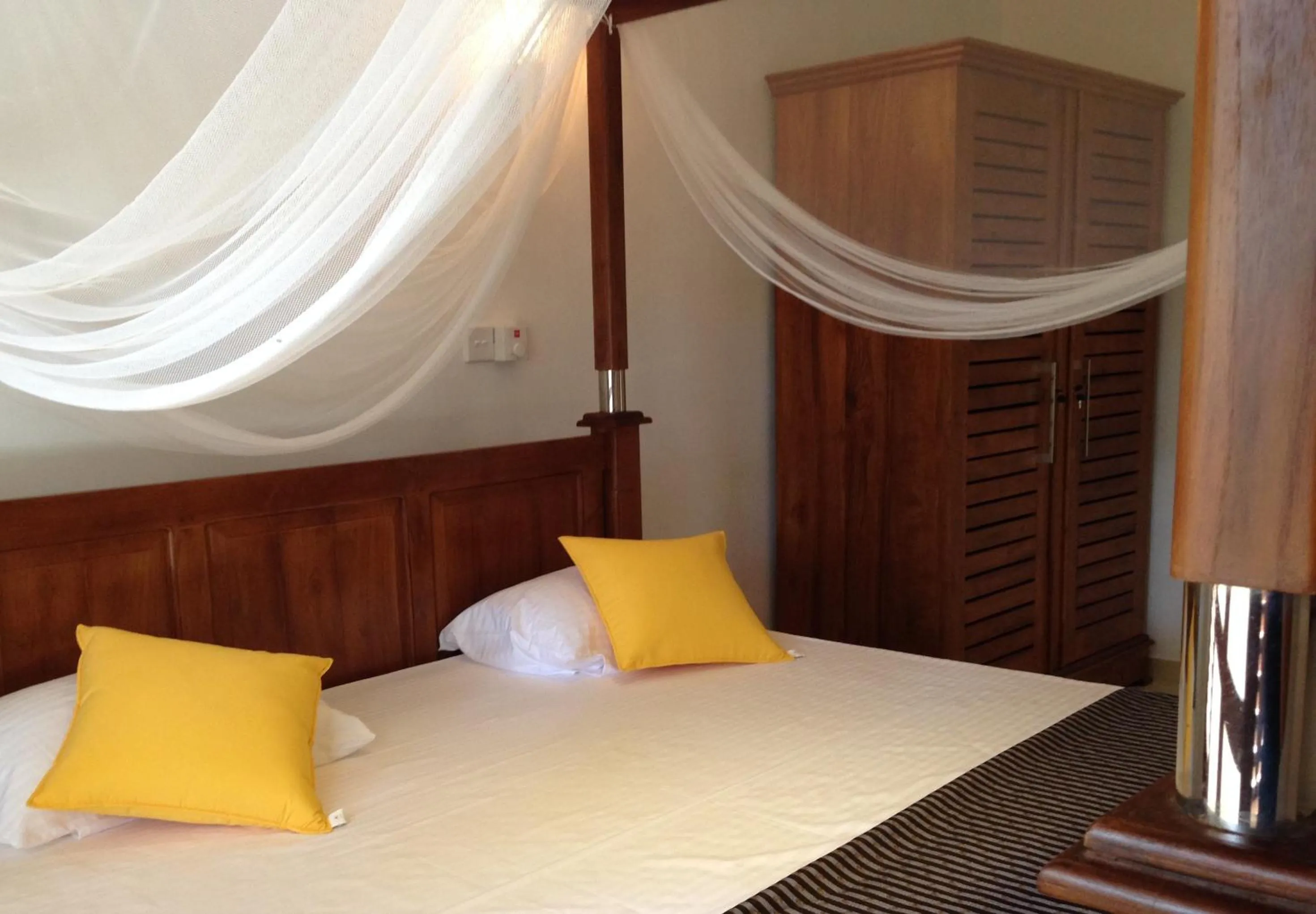Bed in Sagarika Beach Hotel