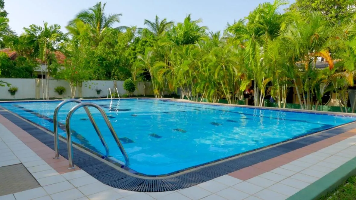 Pool view in Sagarika Beach Hotel