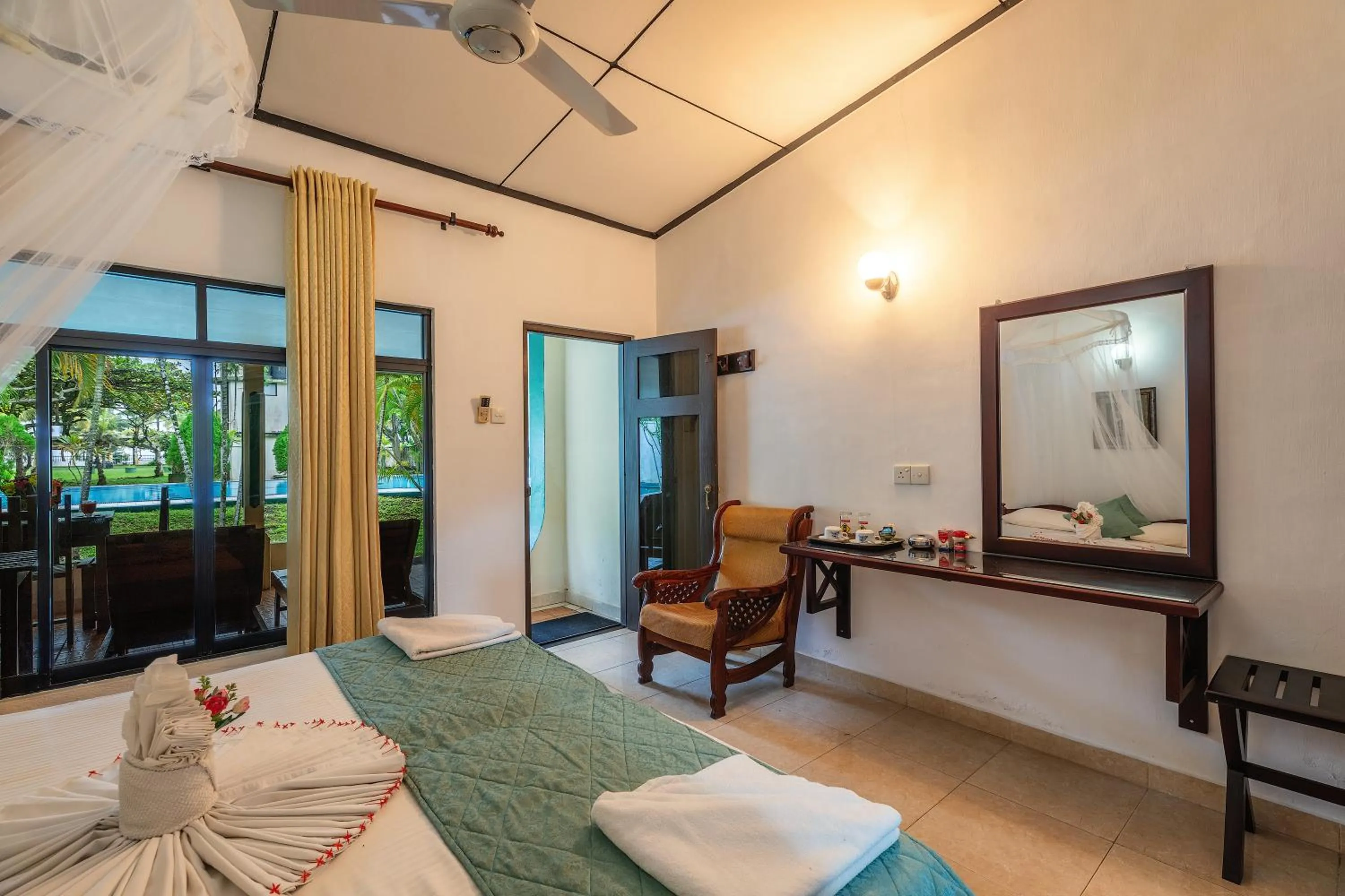 Photo of the whole room, Bed in Sagarika Beach Hotel