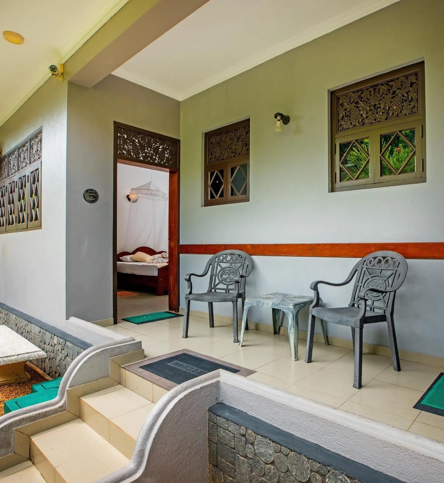 Seating area in Sagarika Beach Hotel