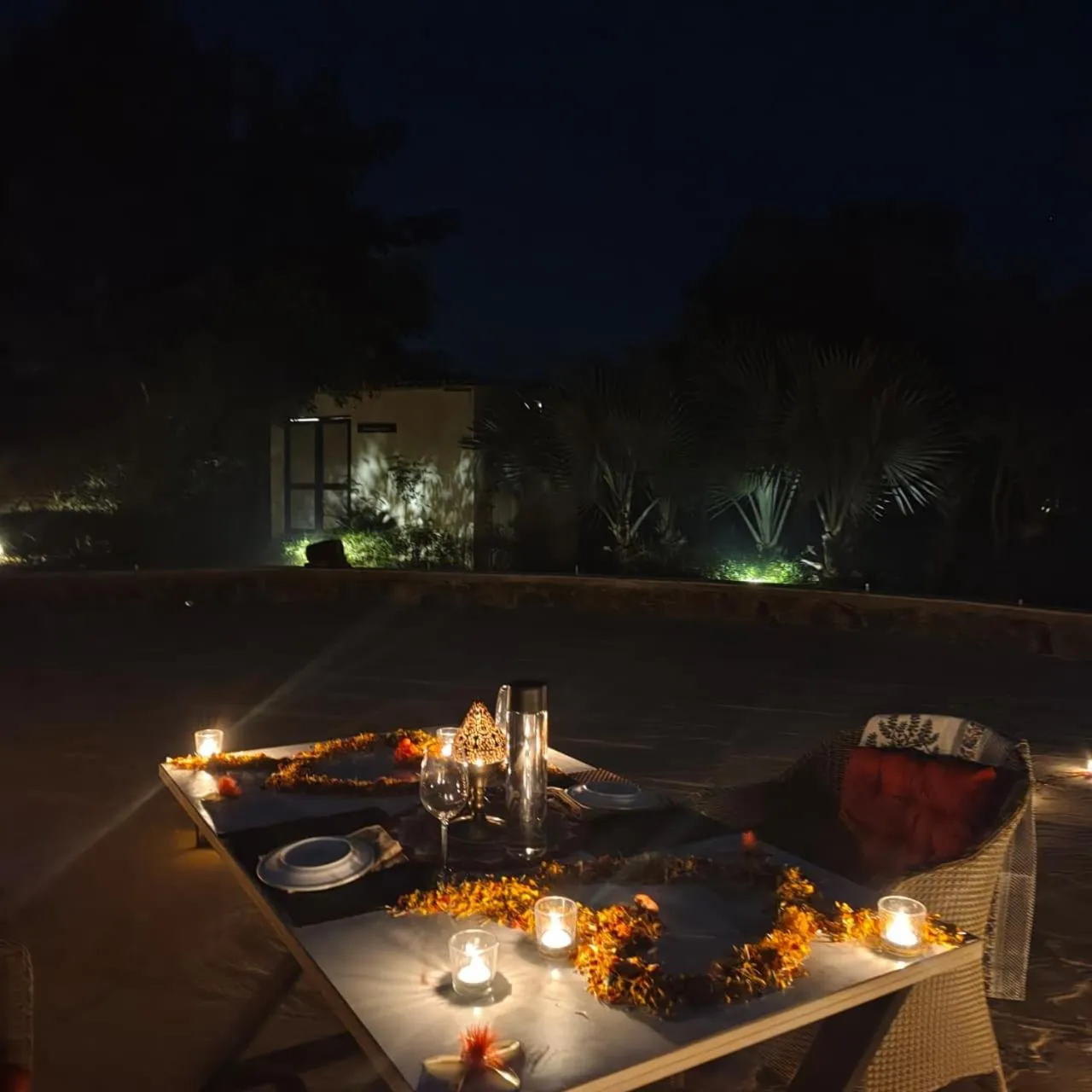 Dinner in Astroport Sariska Treetop by Eight Continents