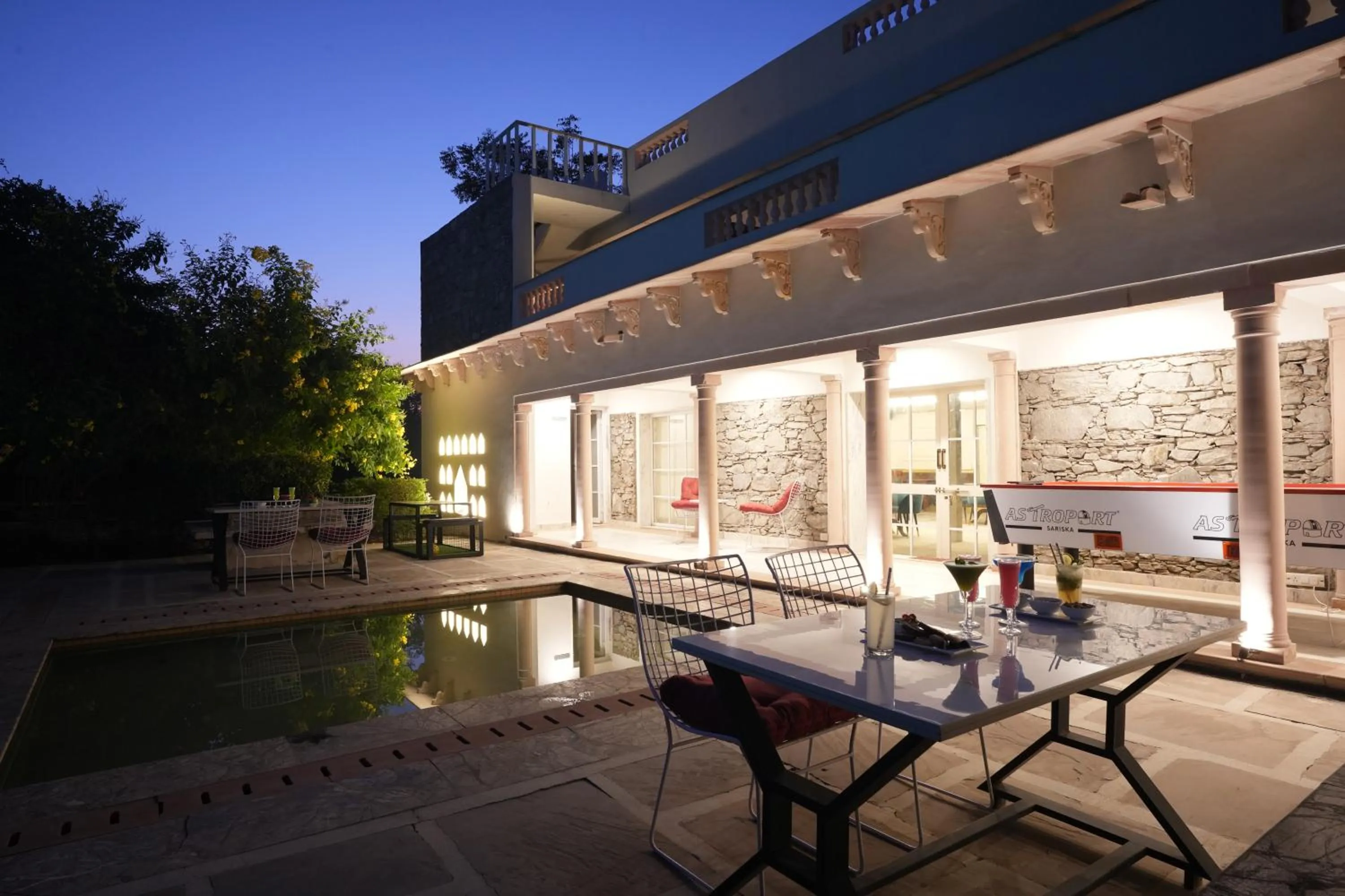 Restaurant/places to eat in Astroport Sariska Treetop by Eight Continents