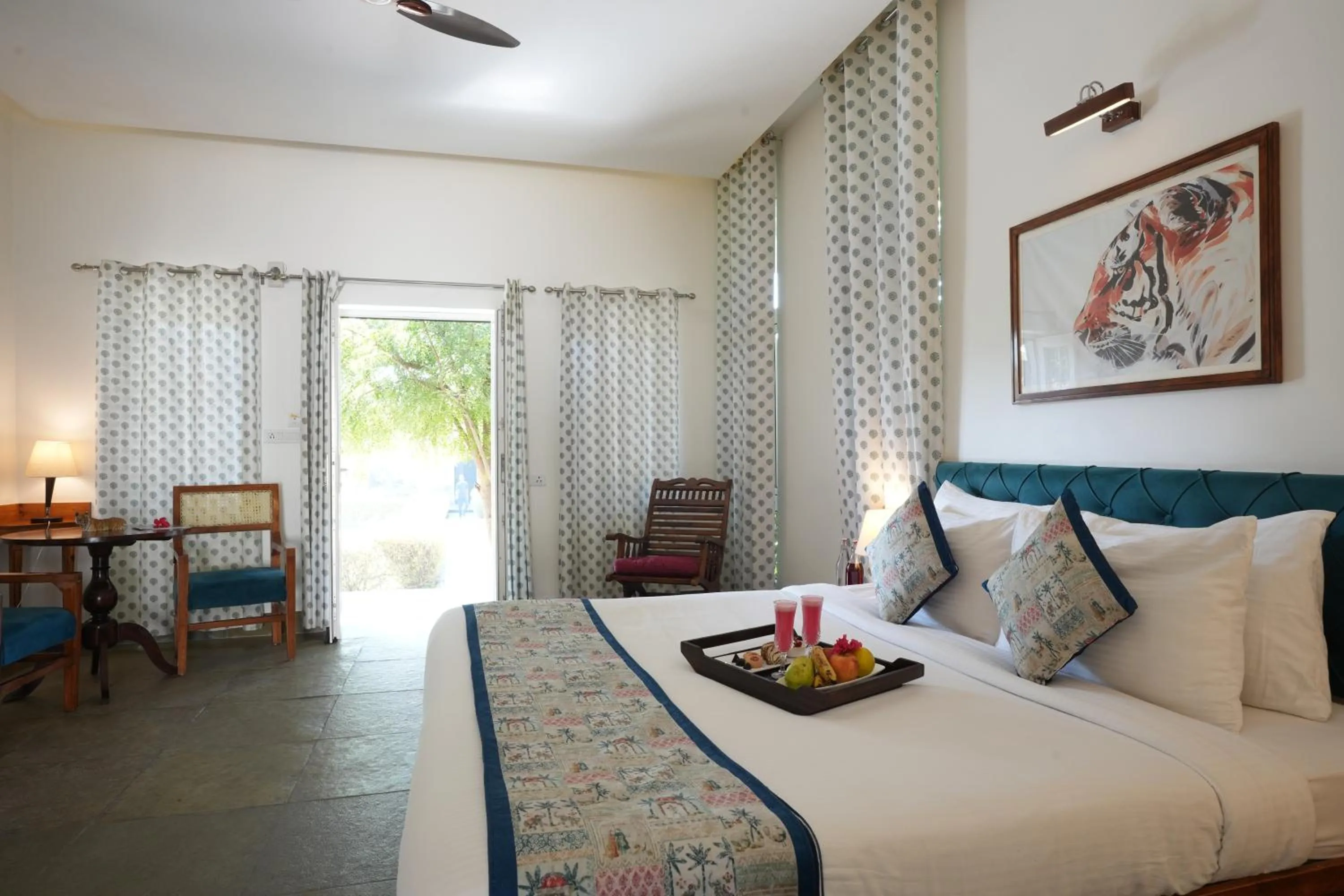 Bedroom, Bed in Astroport Sariska Treetop by Eight Continents