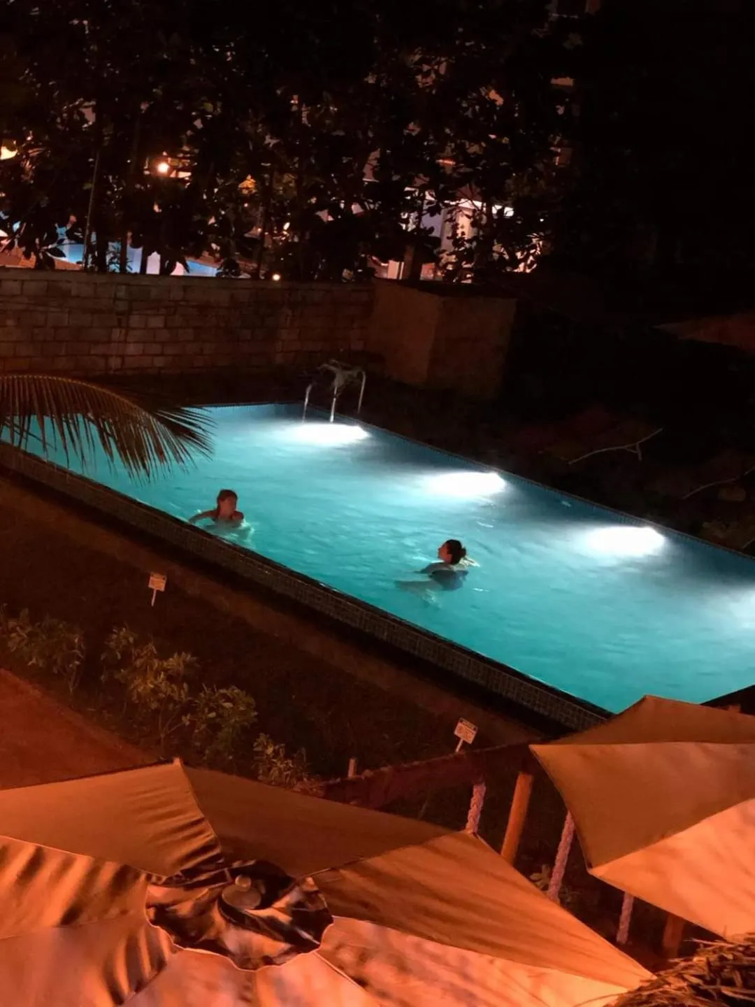 Pool view in Frangipani Beach Villa