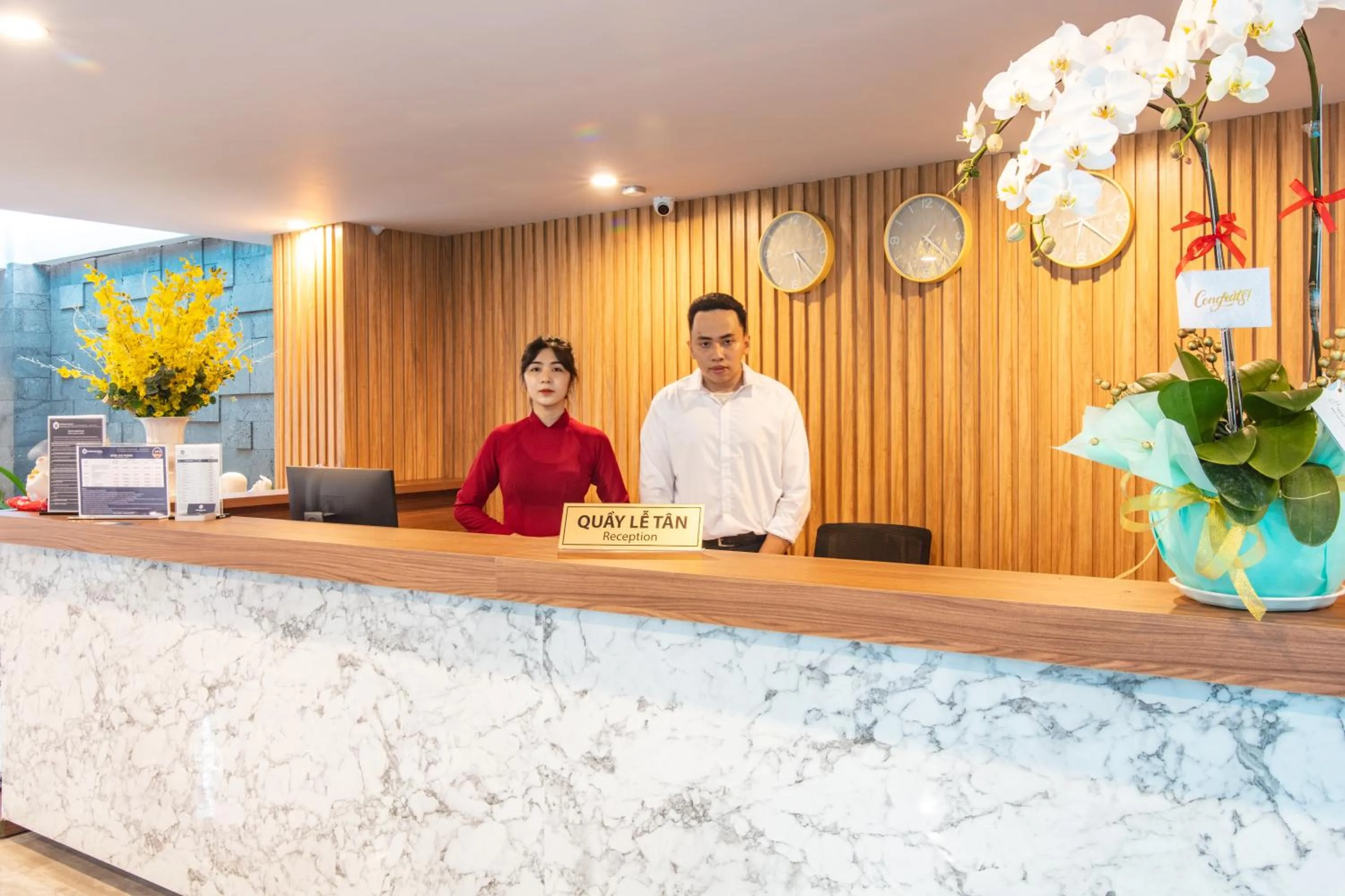 Staff in Grand Lee Hotel