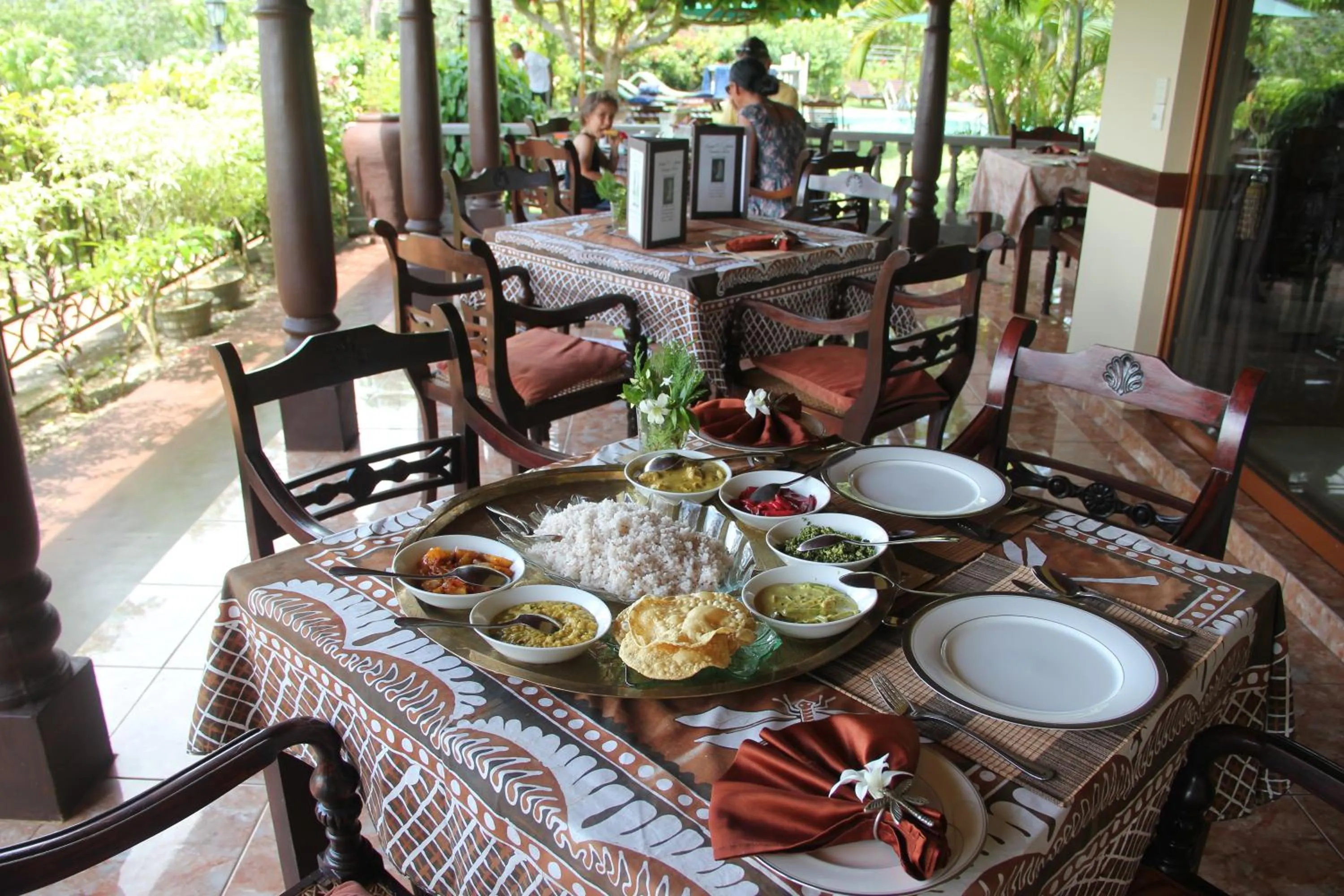 Food in Asian Jewel Boutique Hotel