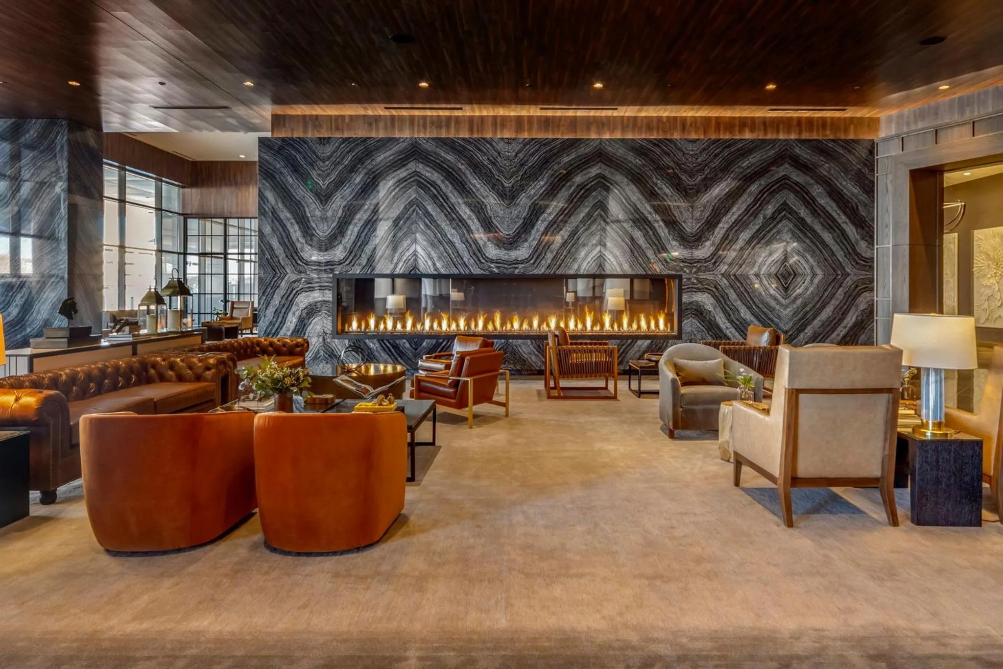 Lobby or reception in Omni Oklahoma City Hotel