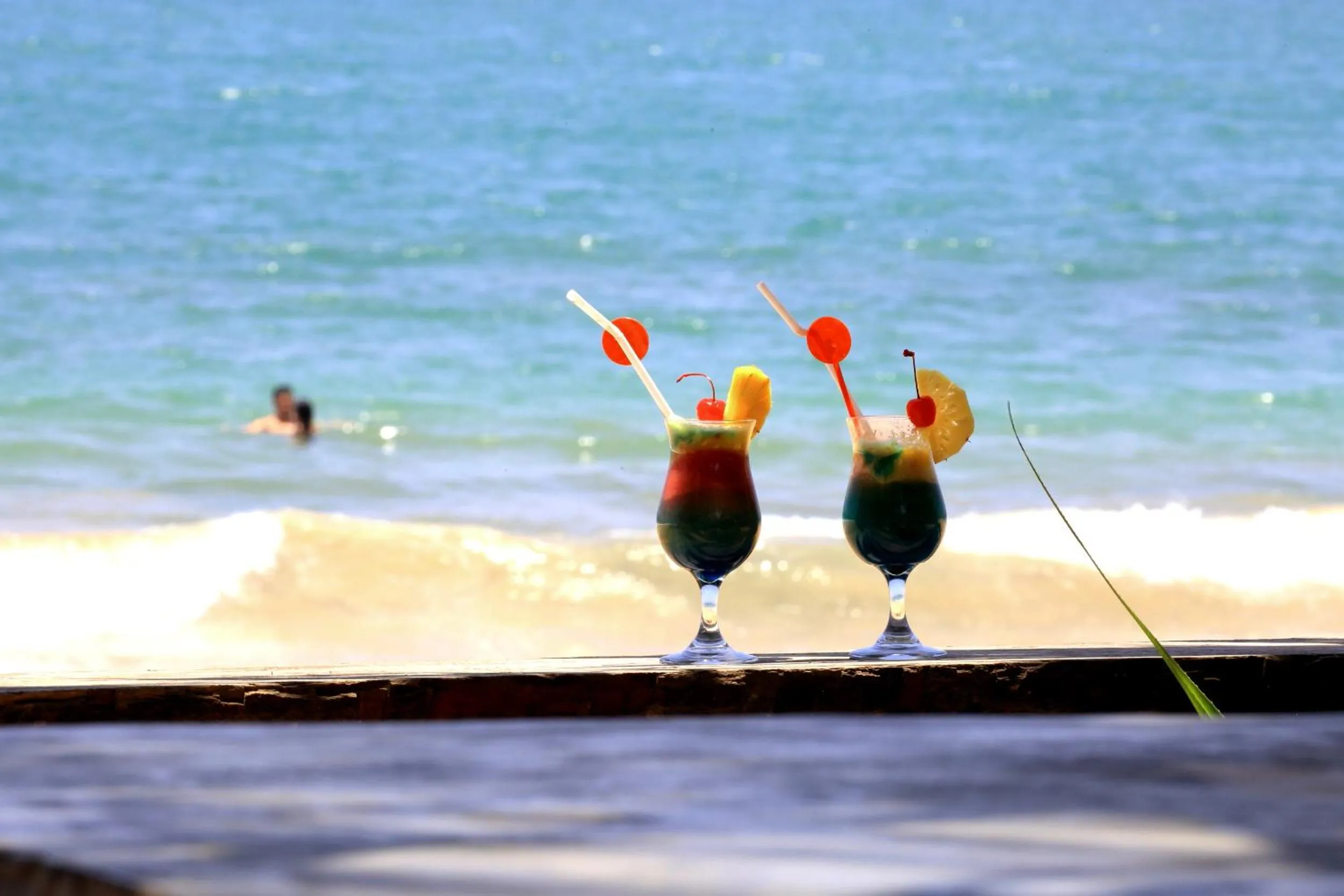 Drinks in Sea Rock Villa