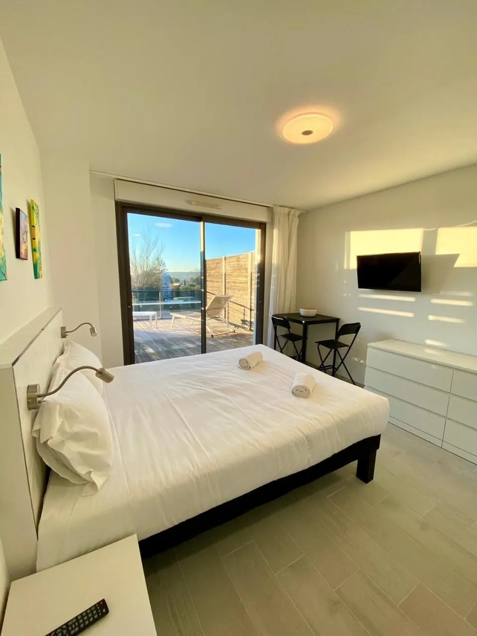 Bed in LES JARDINS D'ATHENA