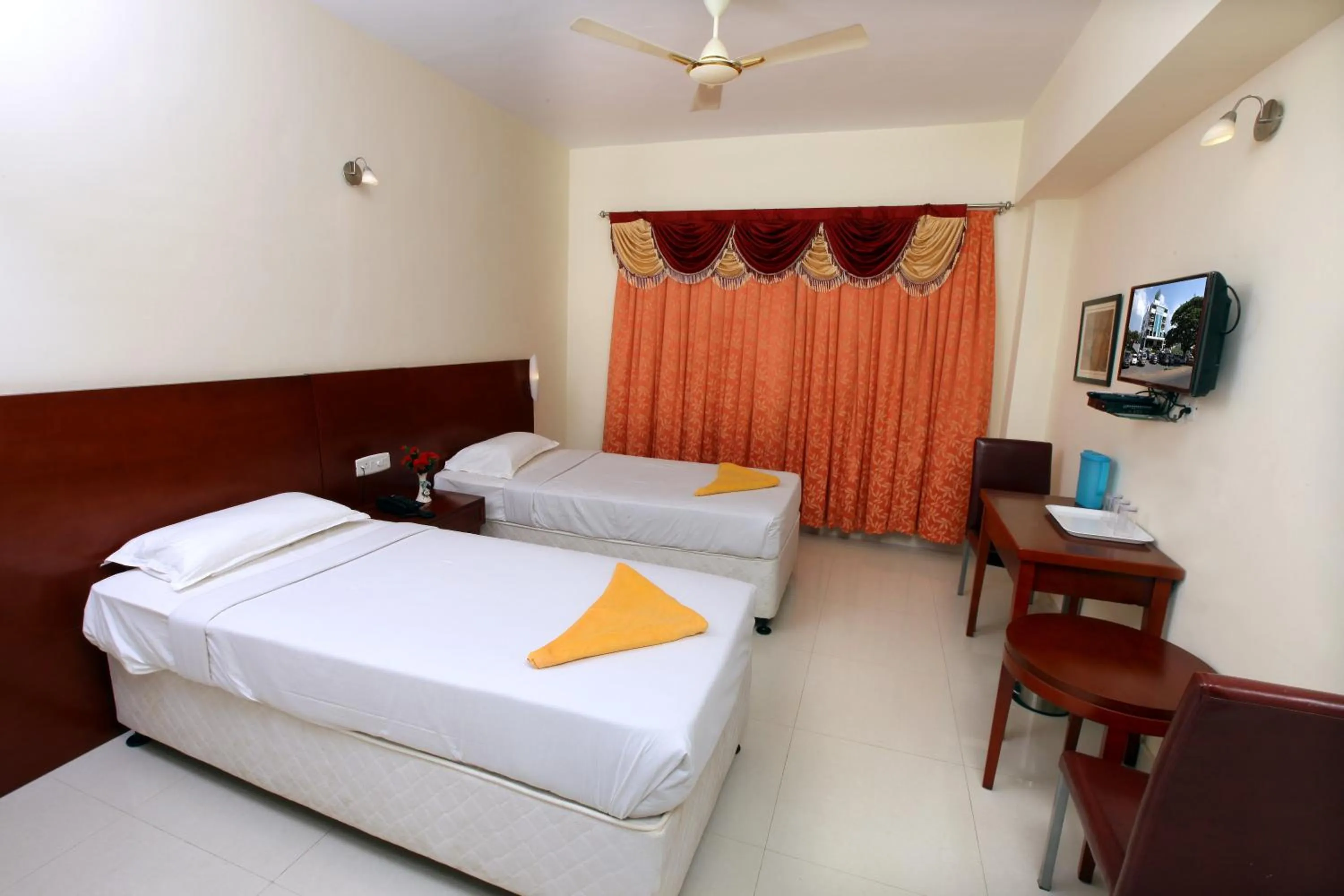 Bed in Hotel Vassi Palaze