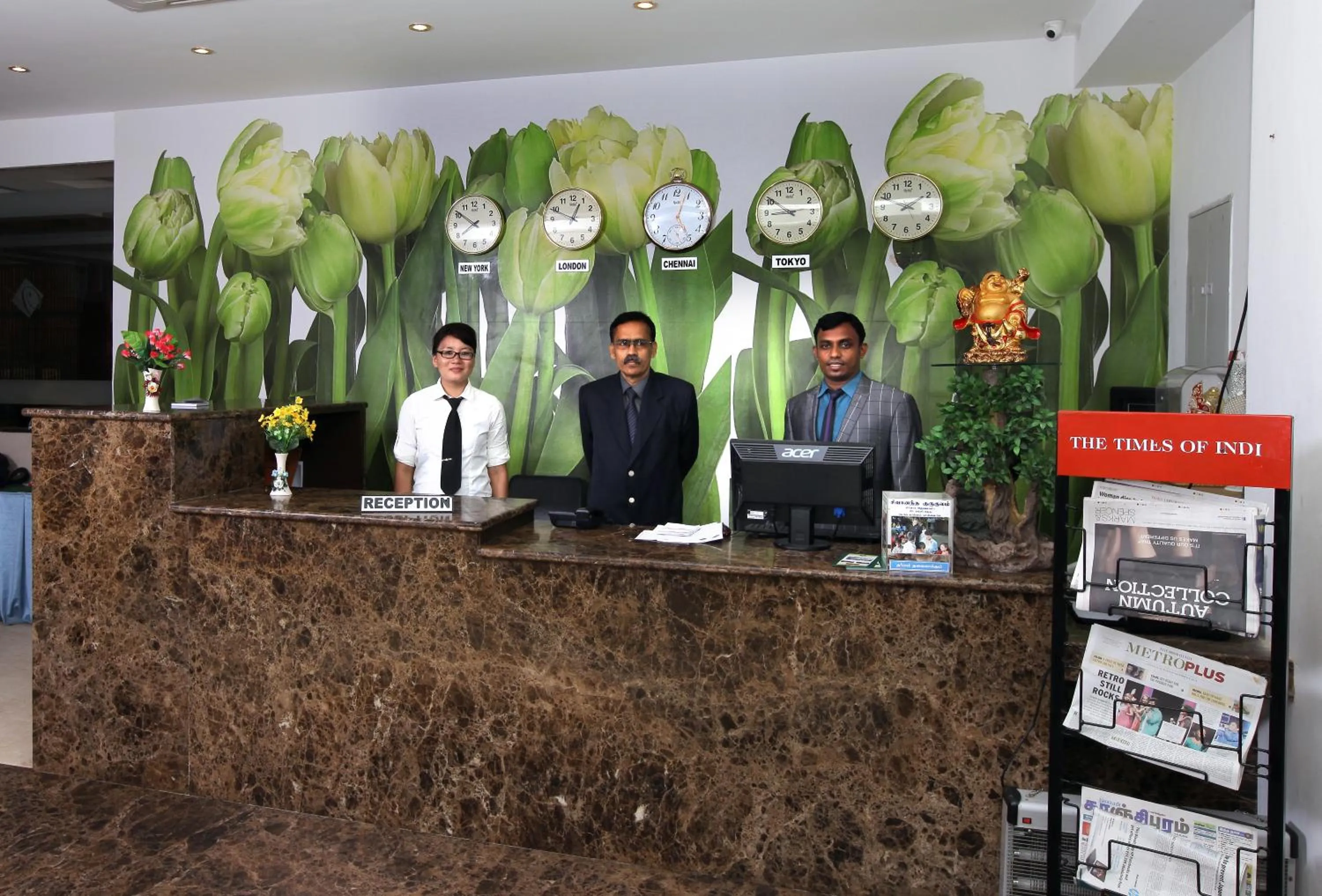Staff in Hotel Vassi Palaze