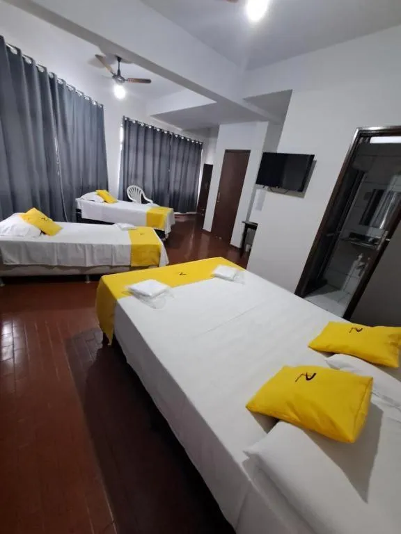 Bed in Hotel Panorama, Cuiabá