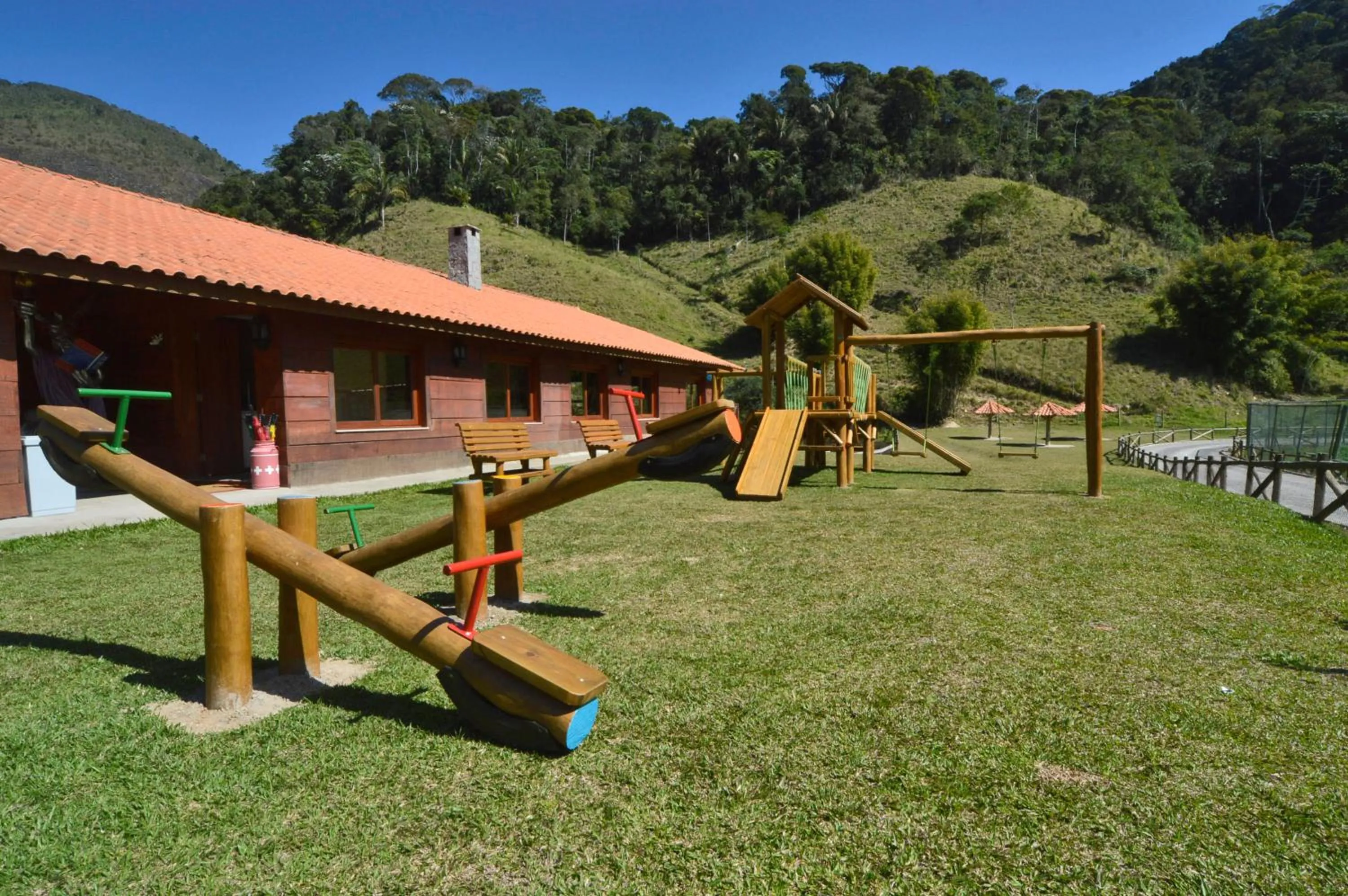 Children play ground in Fazenda Suica Le Canton