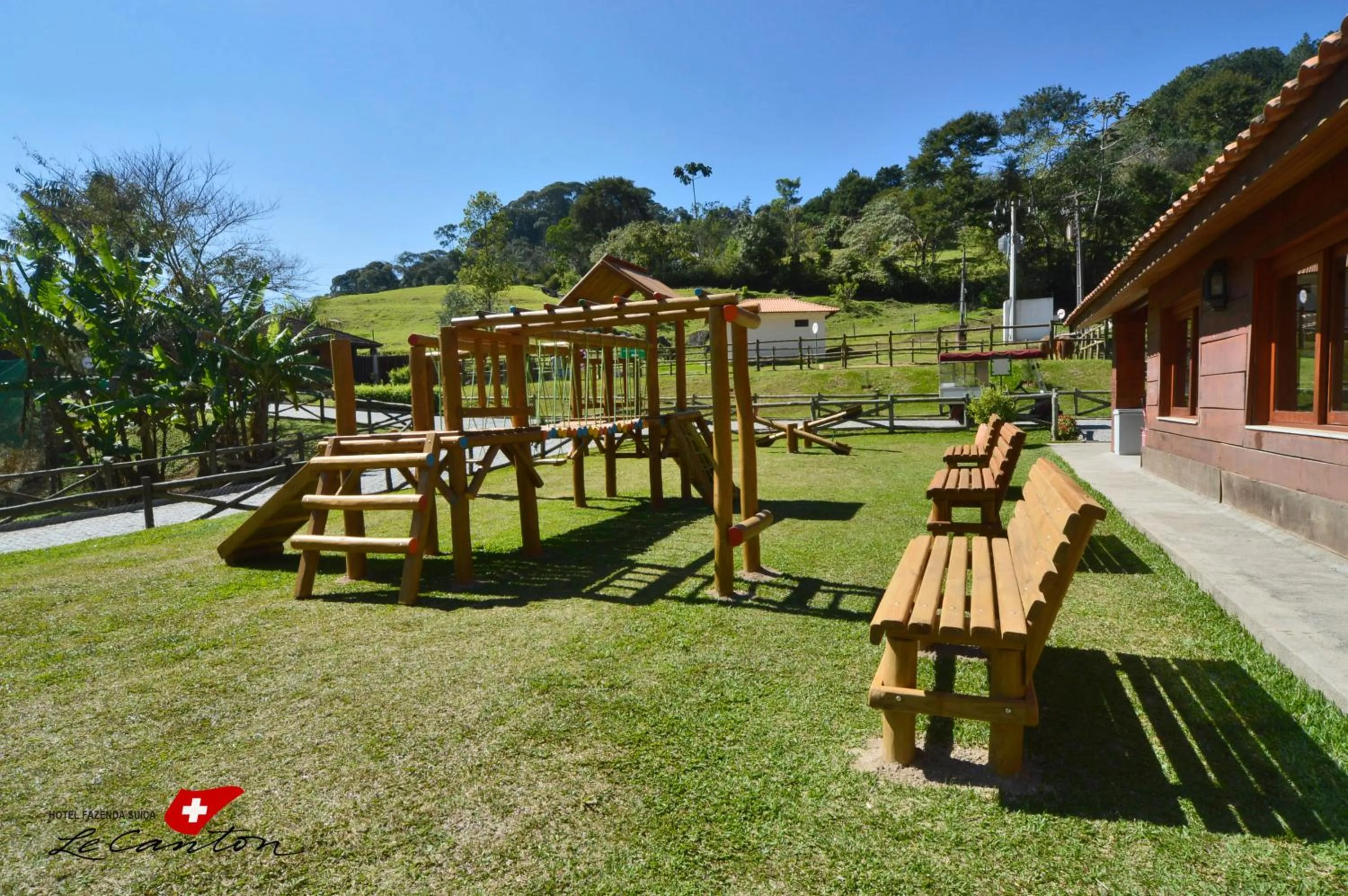 Children play ground in Fazenda Suica Le Canton