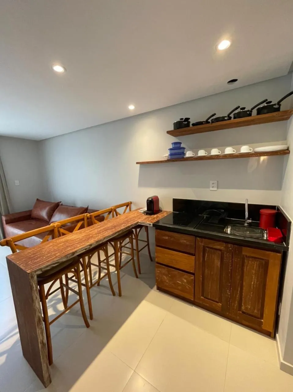 Kitchen or kitchenette in Pousada Patuá do Morro