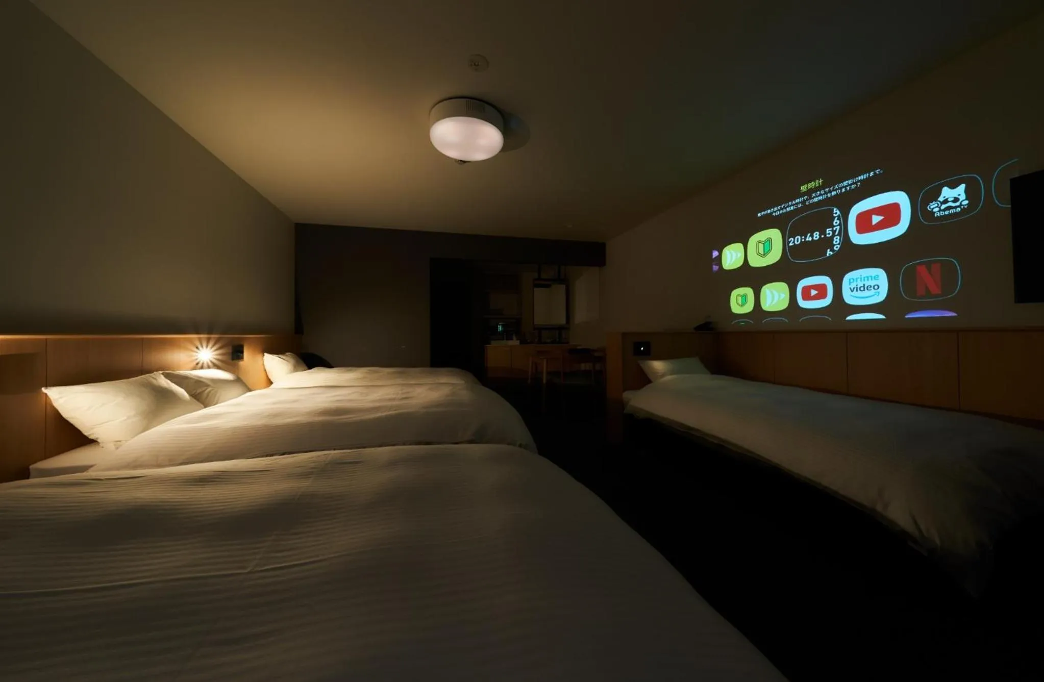 Bed in Rakuten STAY Osaka Station North Deluxe Fourth