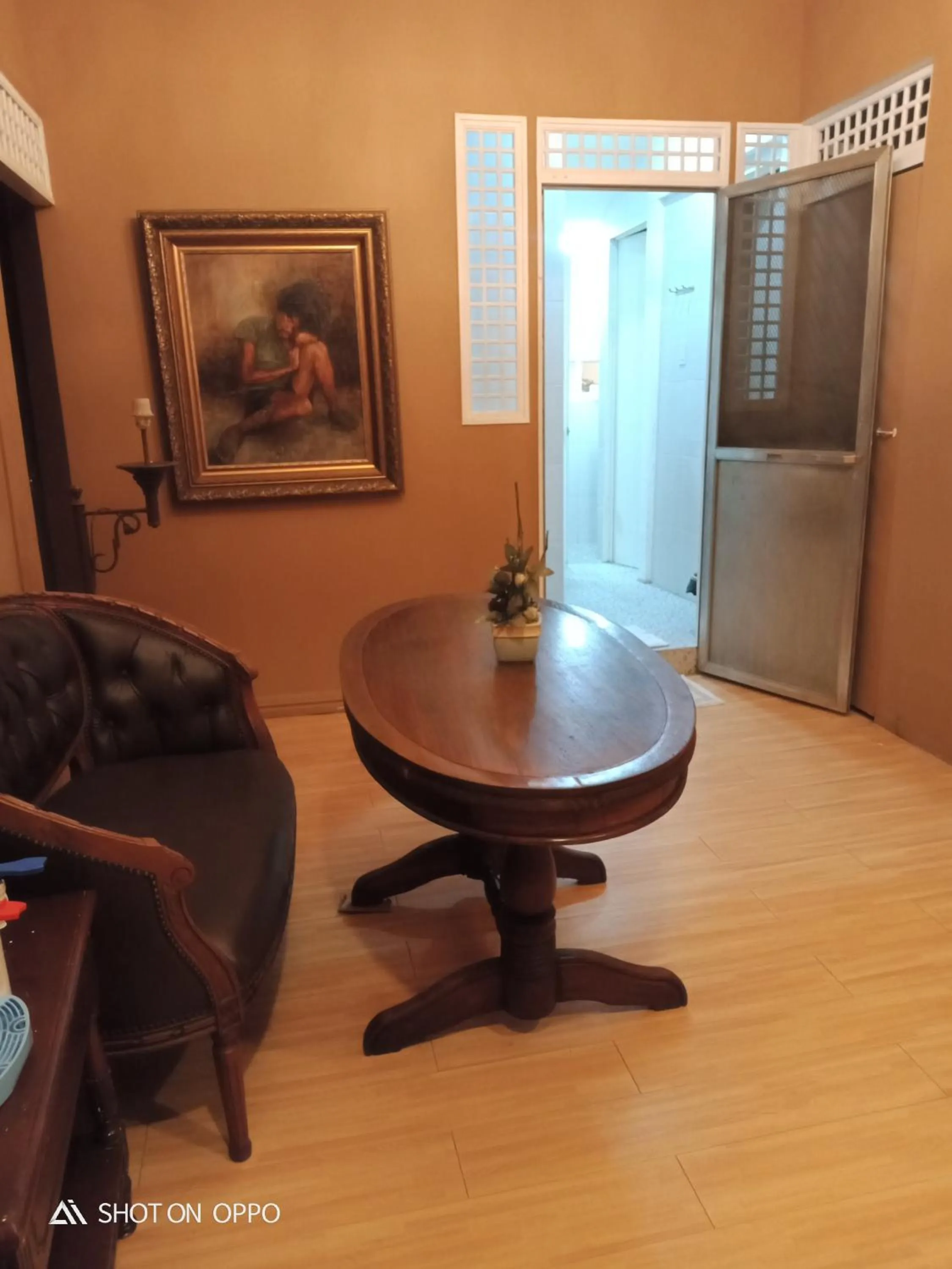 Seating area in Airport Hostel Manila