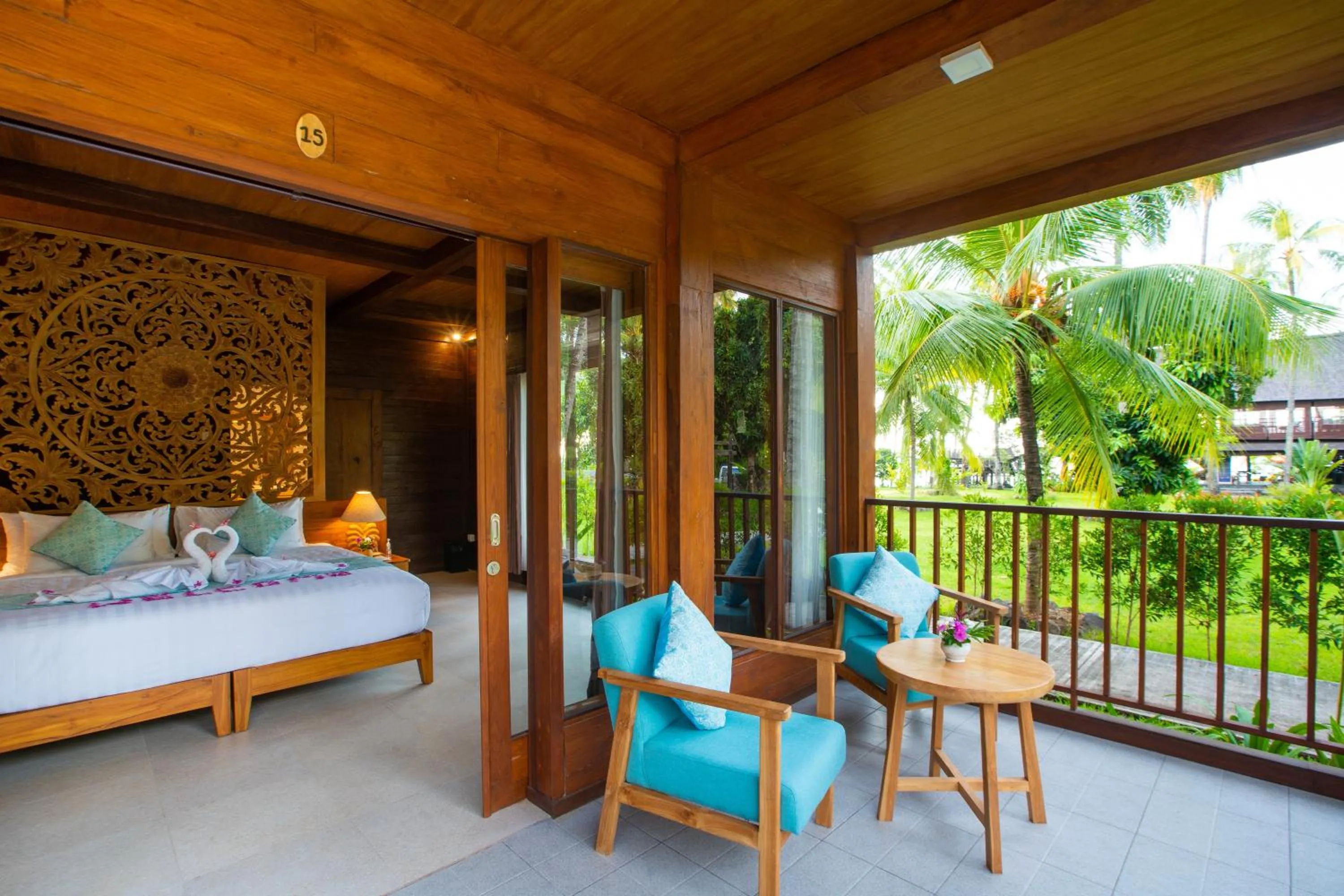 Patio, Bed in The Kirana Tembok