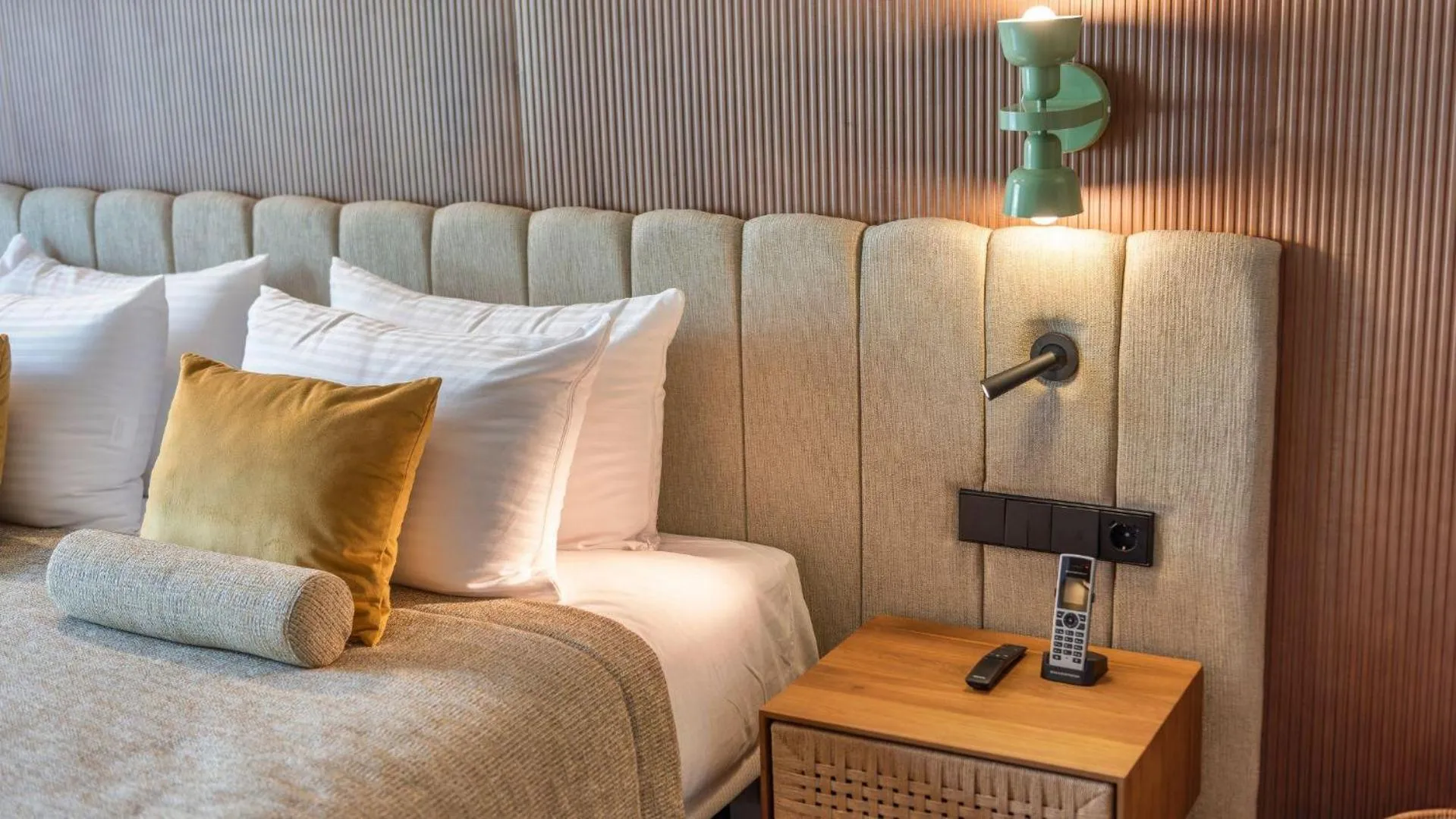 Bed in Aubamar Palma Resort