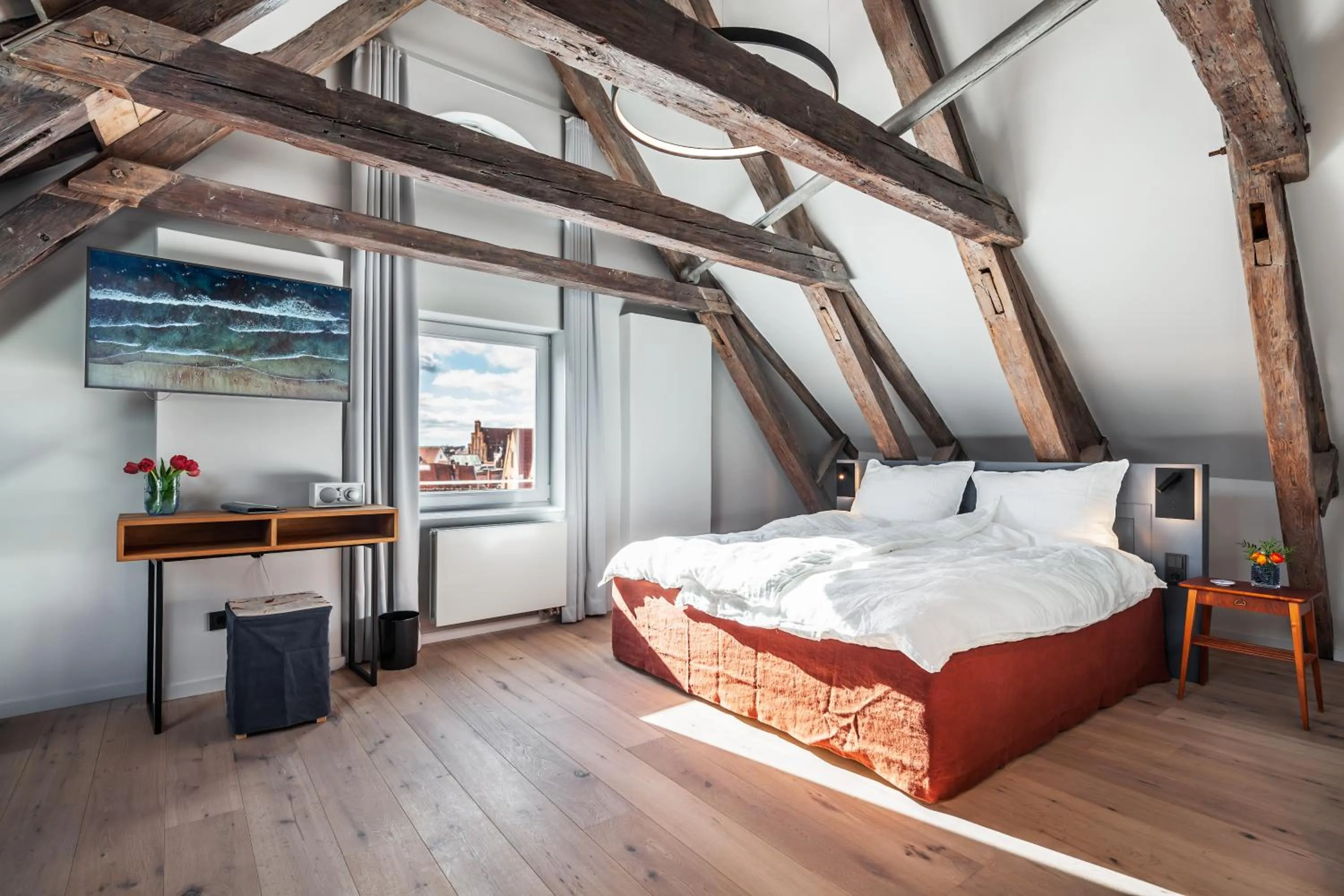 Bedroom, Bed in Hotel Die Reederin