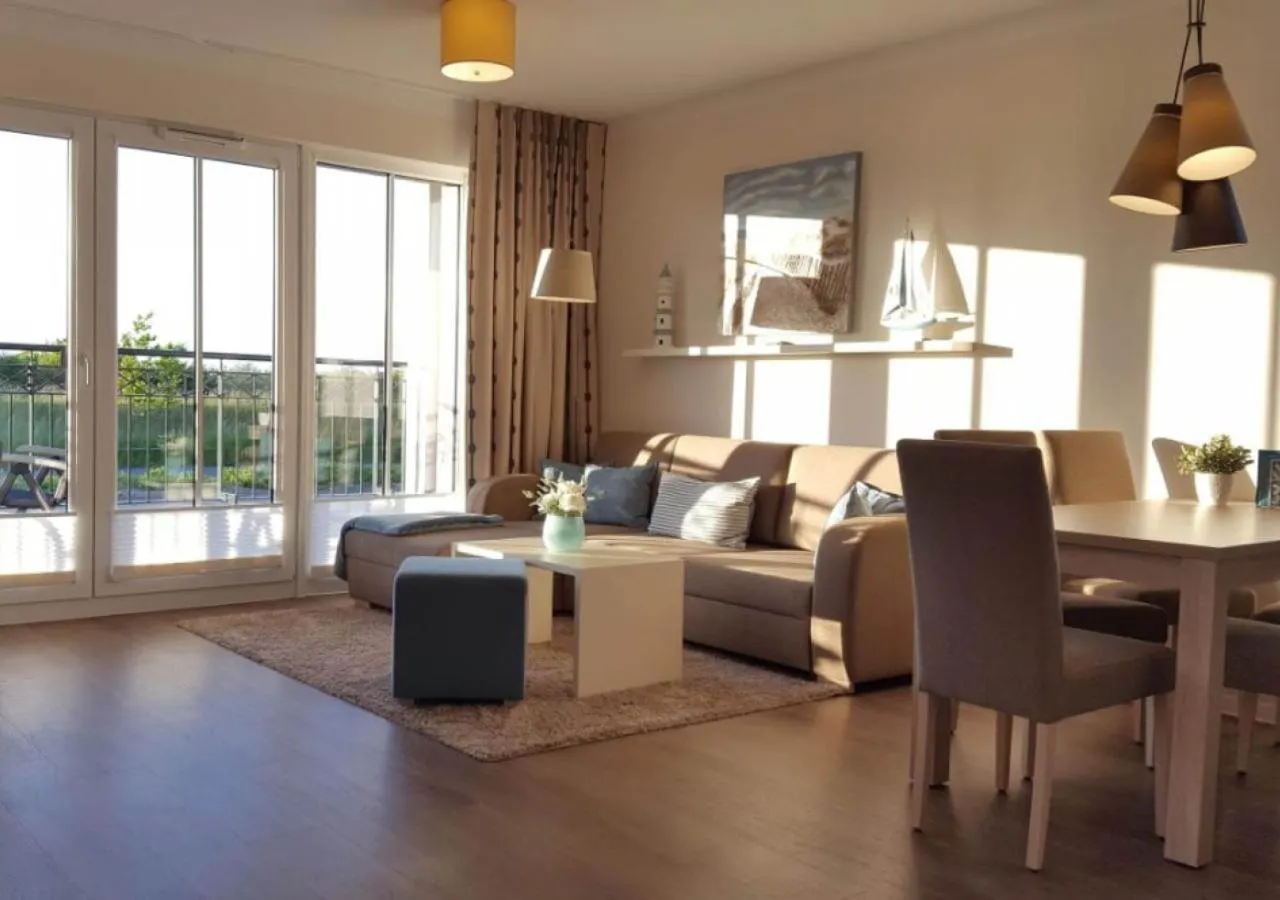 Living room in Aparthotel Waterkant Suites - Fewos am Meer mit SPA
