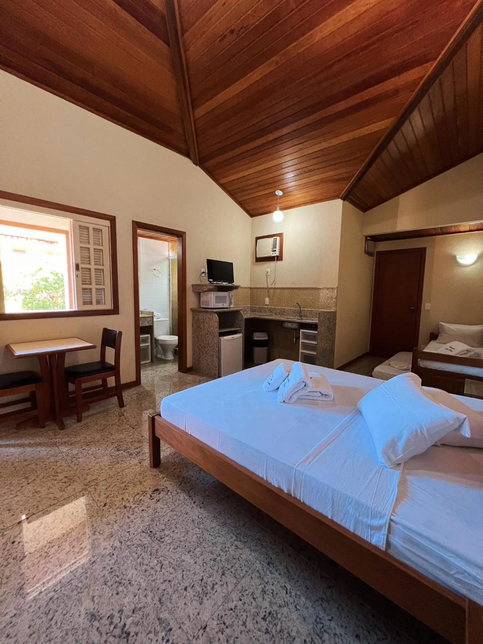 Bed in Pousada Lua Cheia