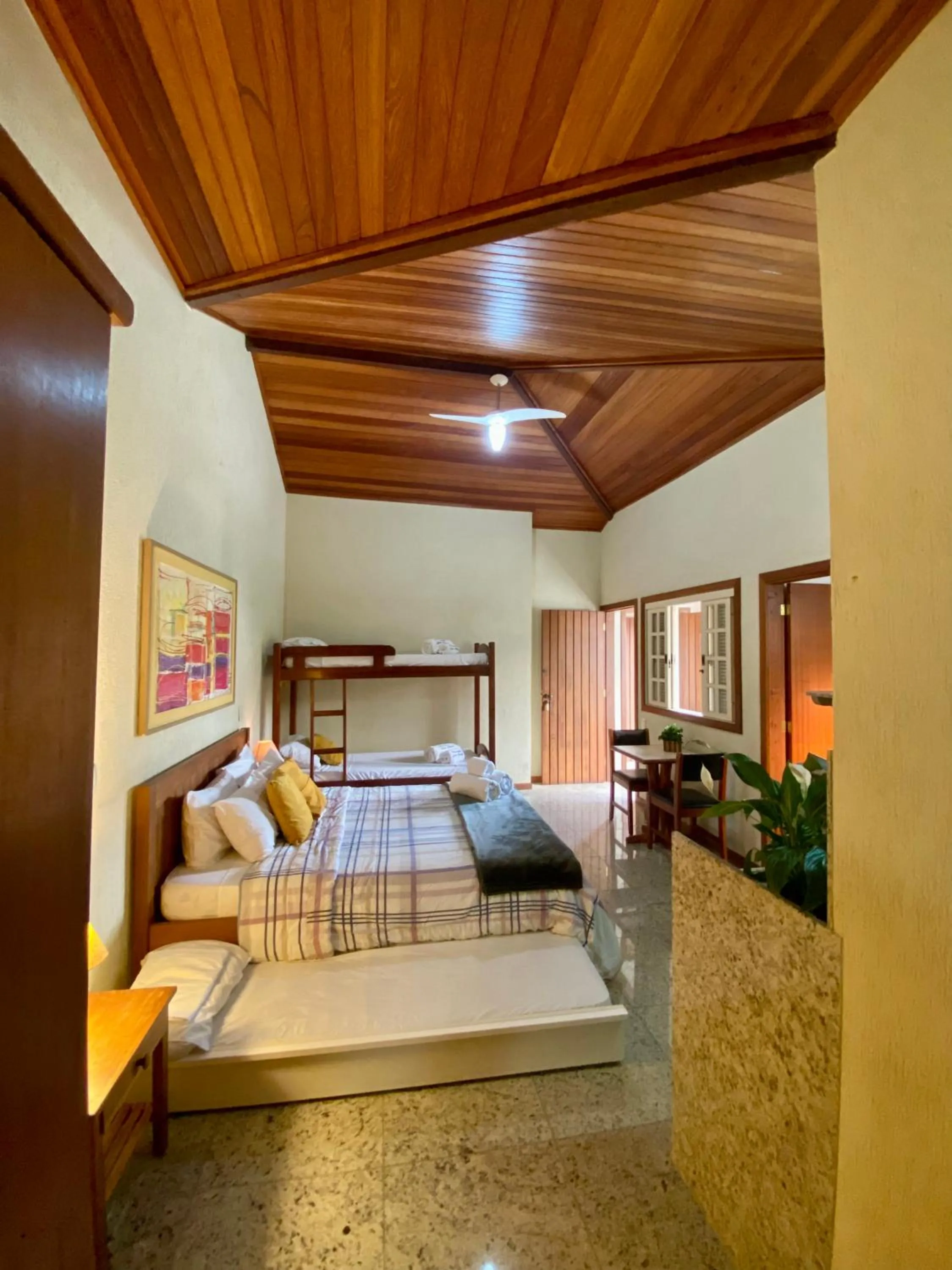 Bed in Pousada Lua Cheia