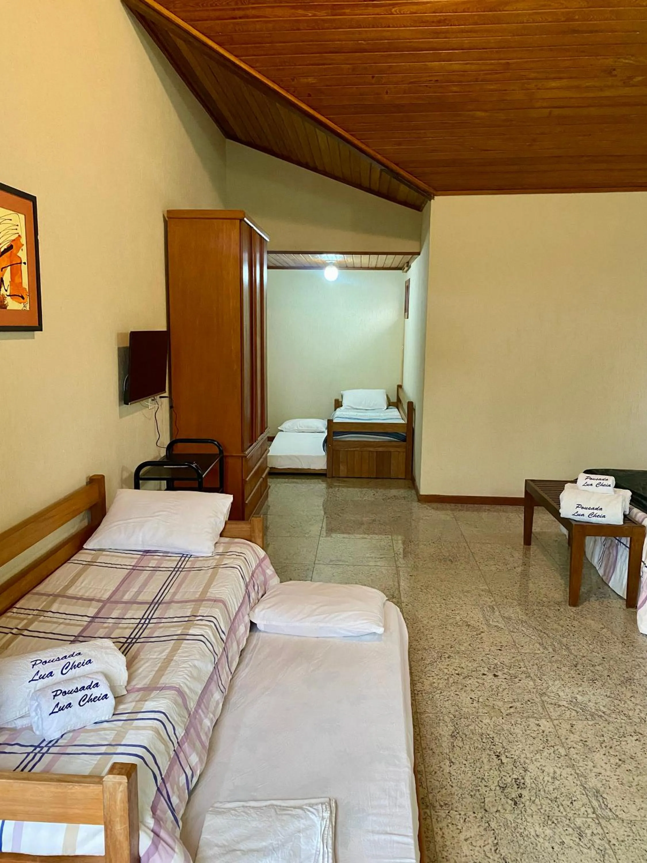 Bed in Pousada Lua Cheia