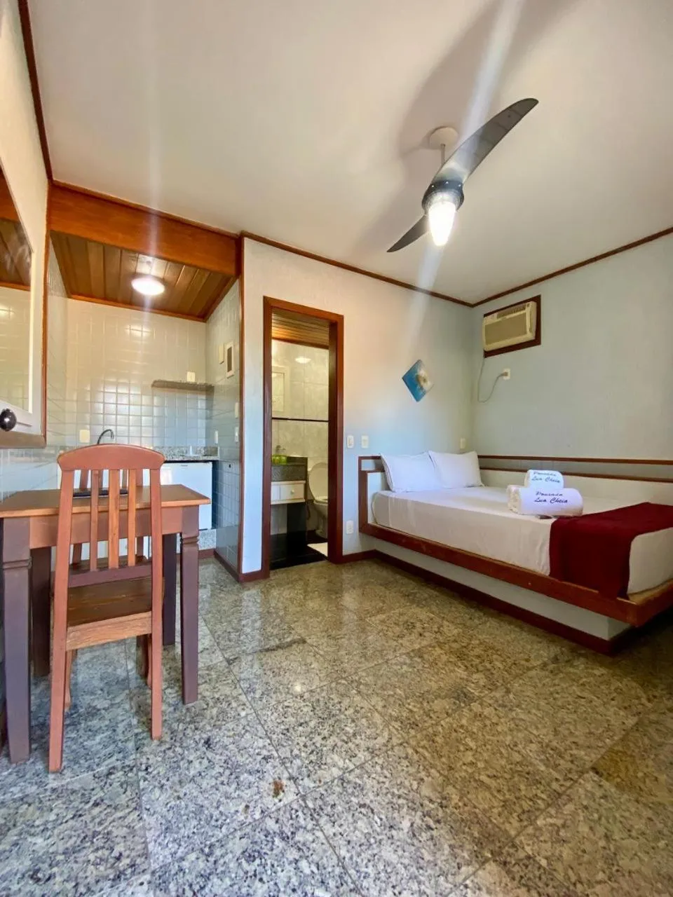 Bed in Pousada Lua Cheia