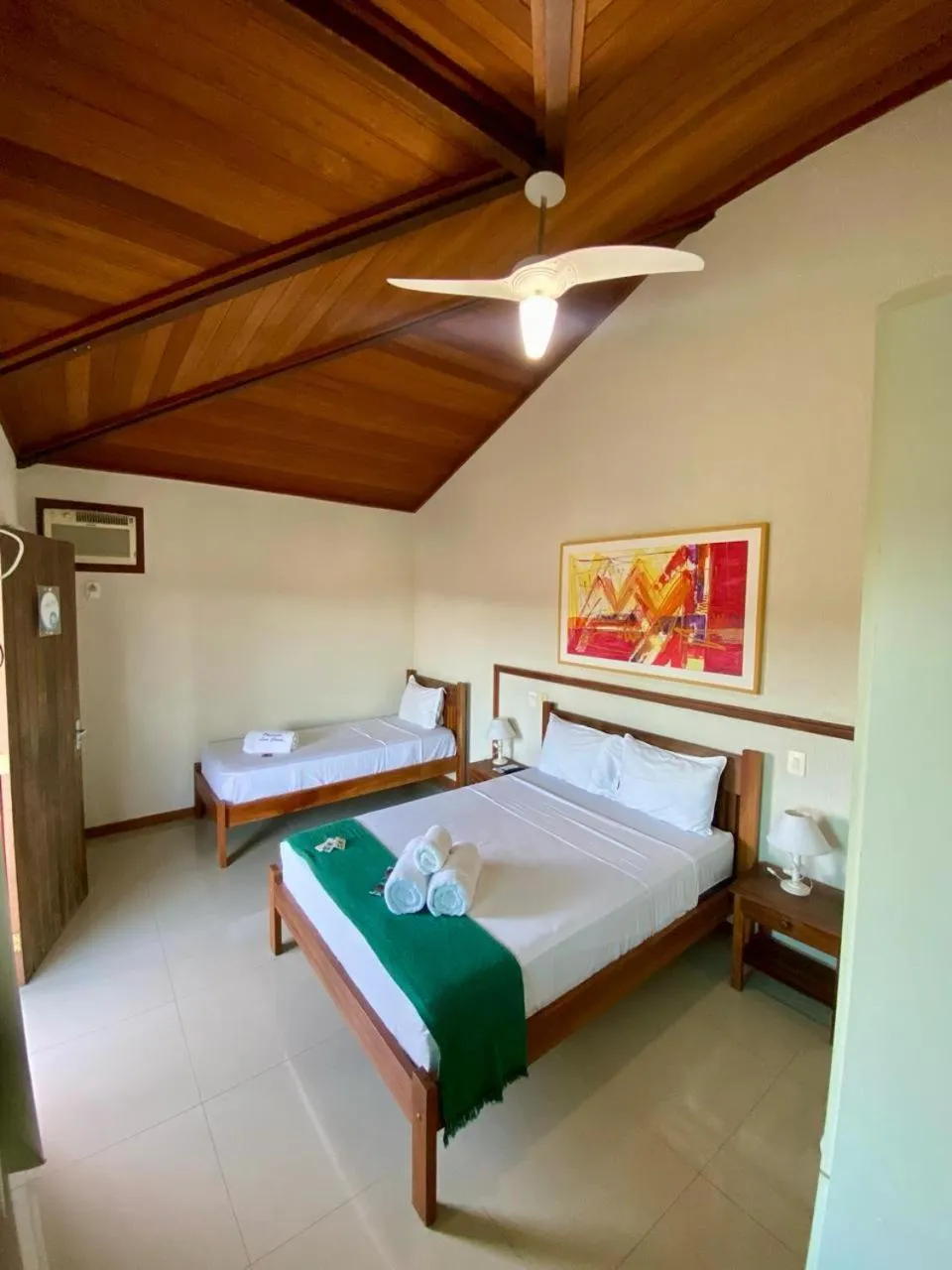 Bed in Pousada Lua Cheia