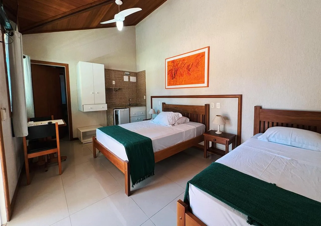 Bed in Pousada Lua Cheia