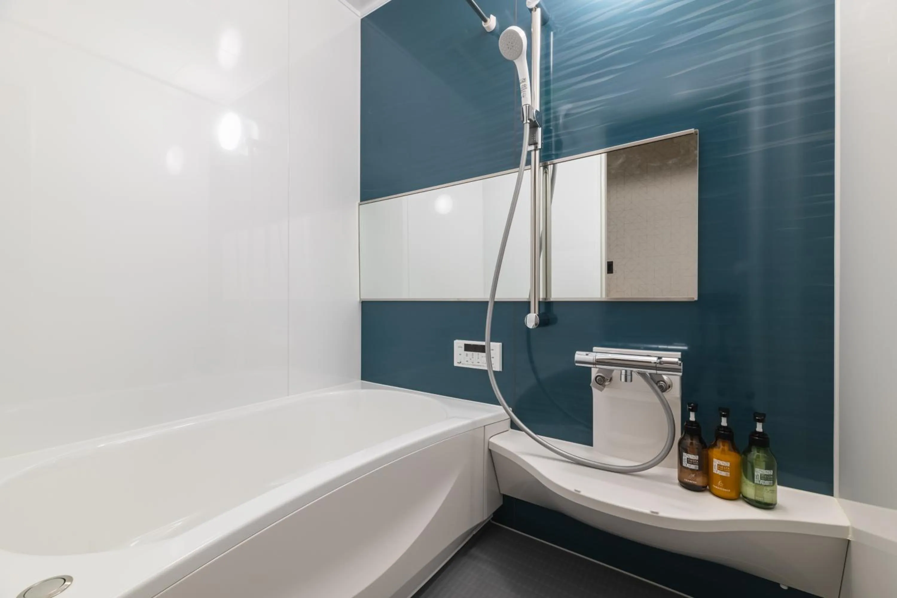 Bathroom in J-STAY Beppu indigo