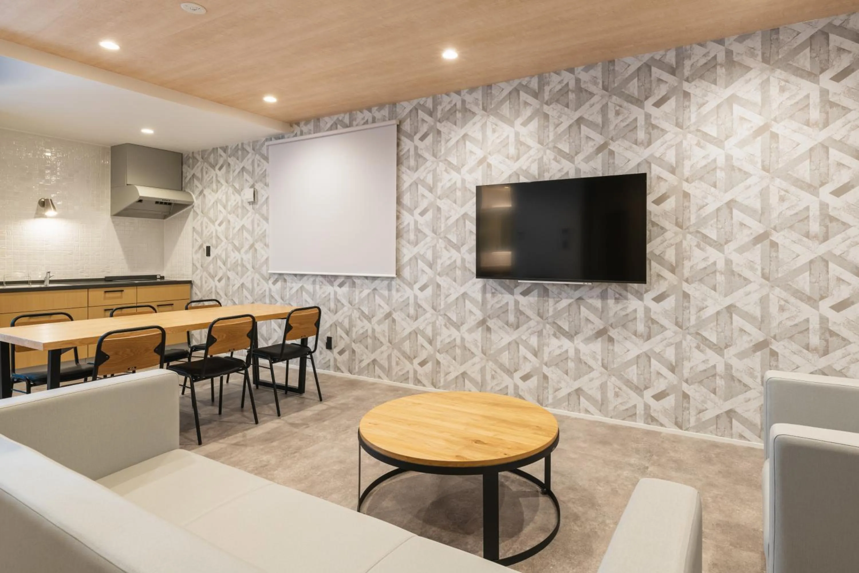 Living room in J-STAY Beppu indigo