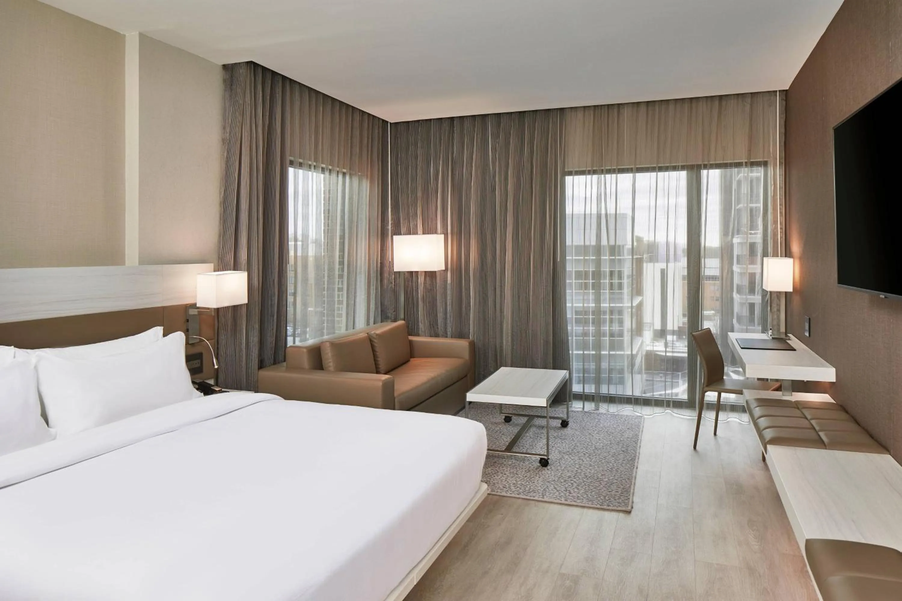 Photo of the whole room, Bed in AC Hotel by Marriott Greenville