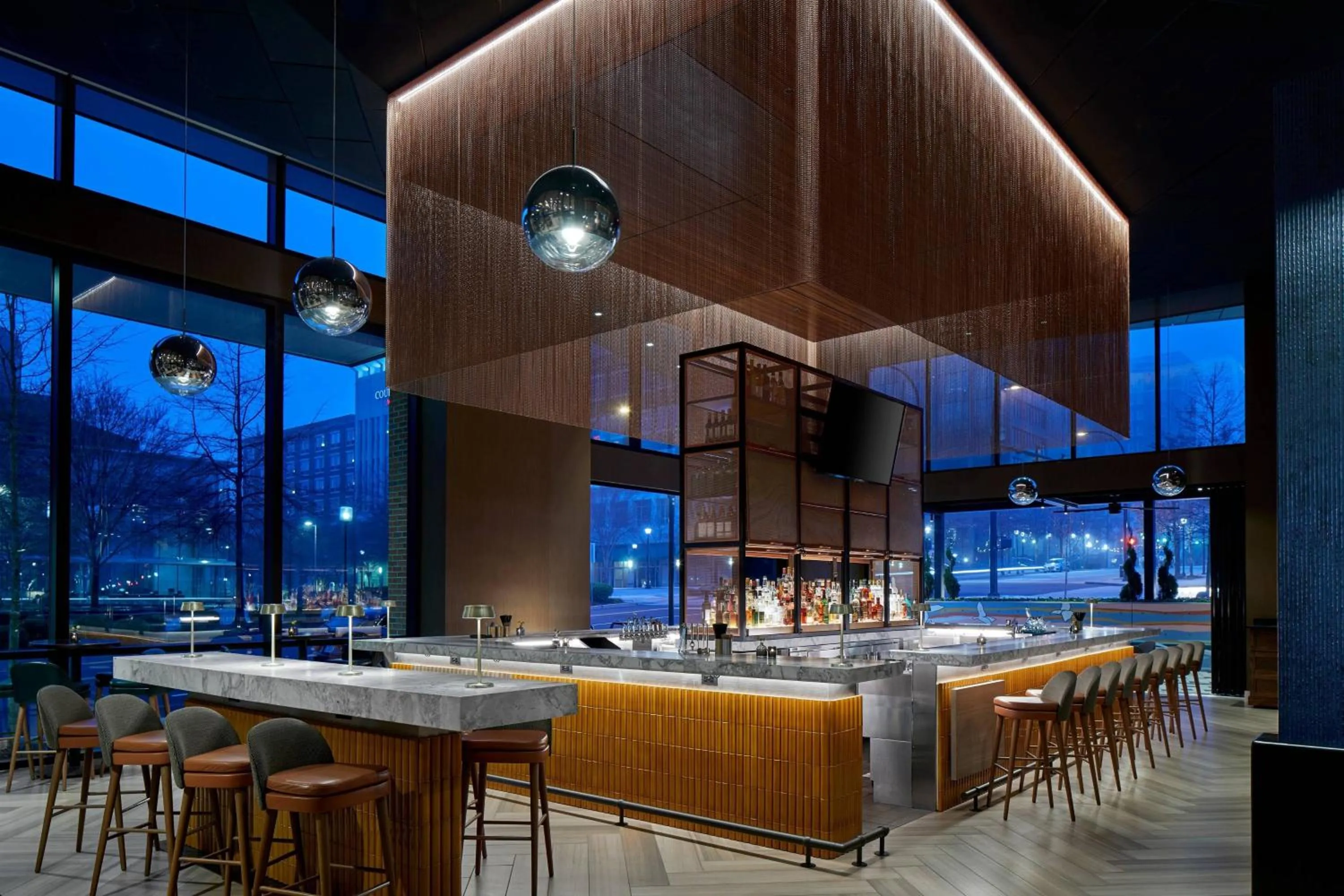 Lounge or bar in AC Hotel by Marriott Greenville