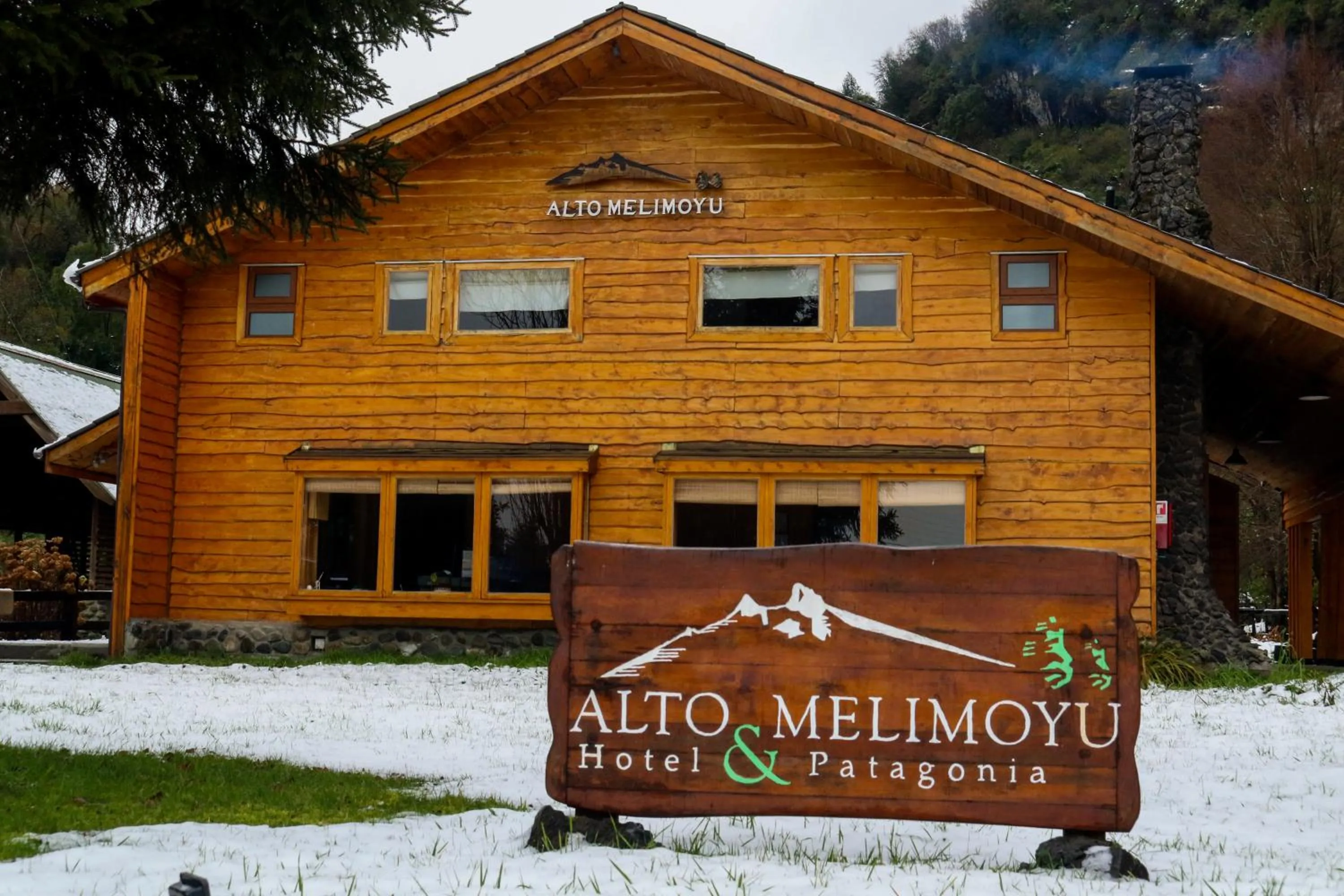 Facade/entrance in Alto Melimoyu Hotel & Patagonia