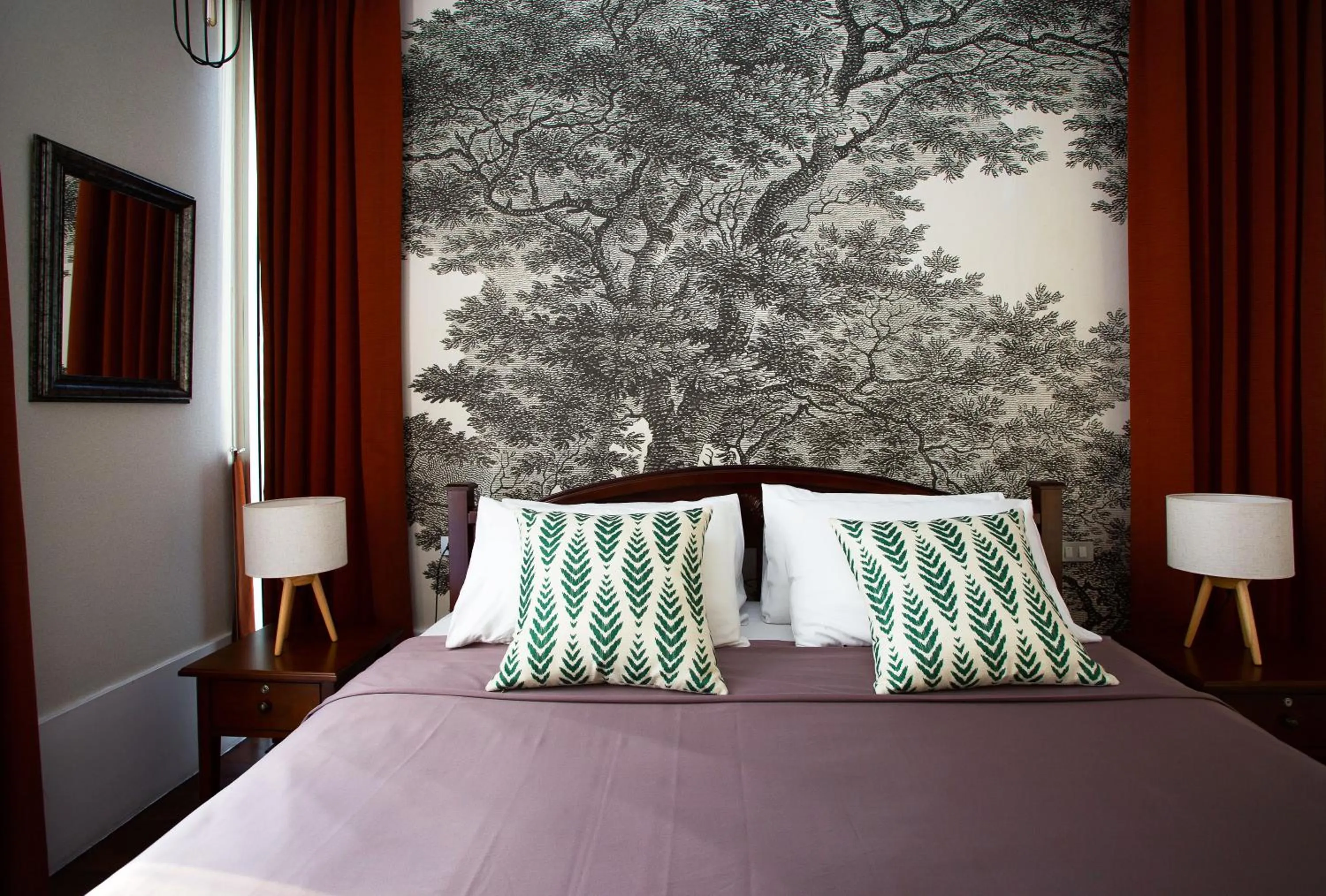 Bed in Nagawari Art Maldives BBQ Pattaya Villa