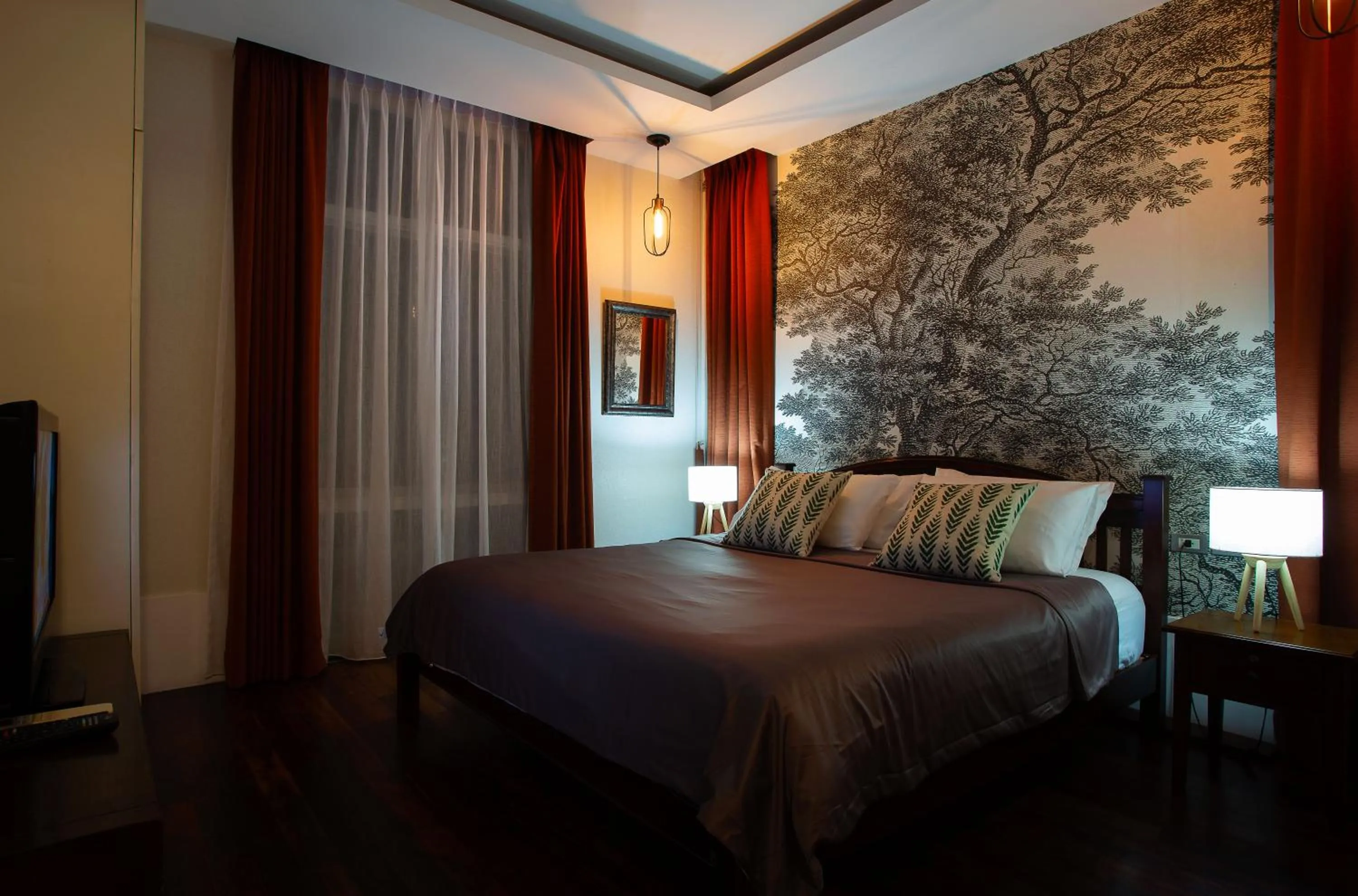 Bed in Nagawari Art Maldives BBQ Pattaya Villa