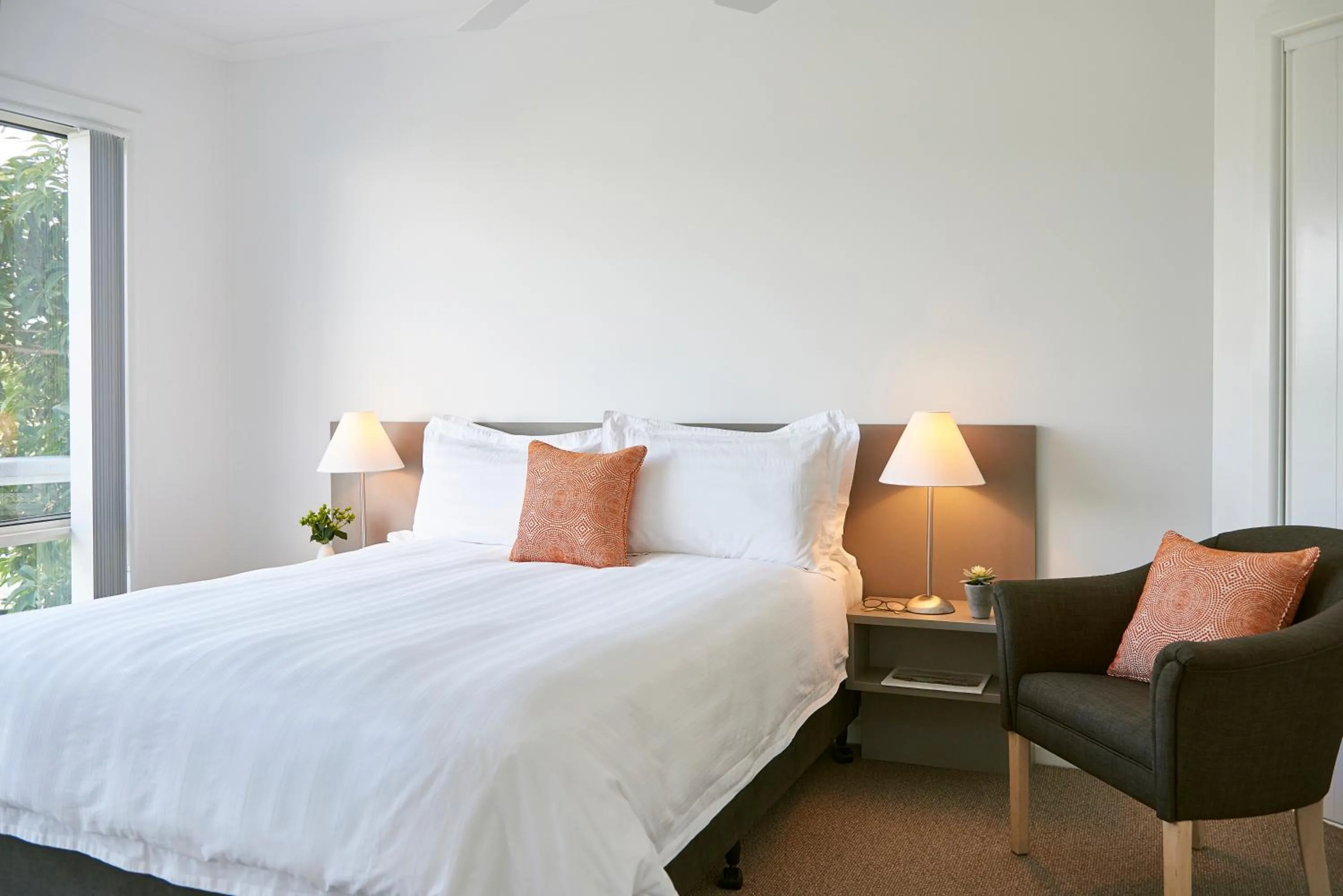 Bed in The Moorings at Metung