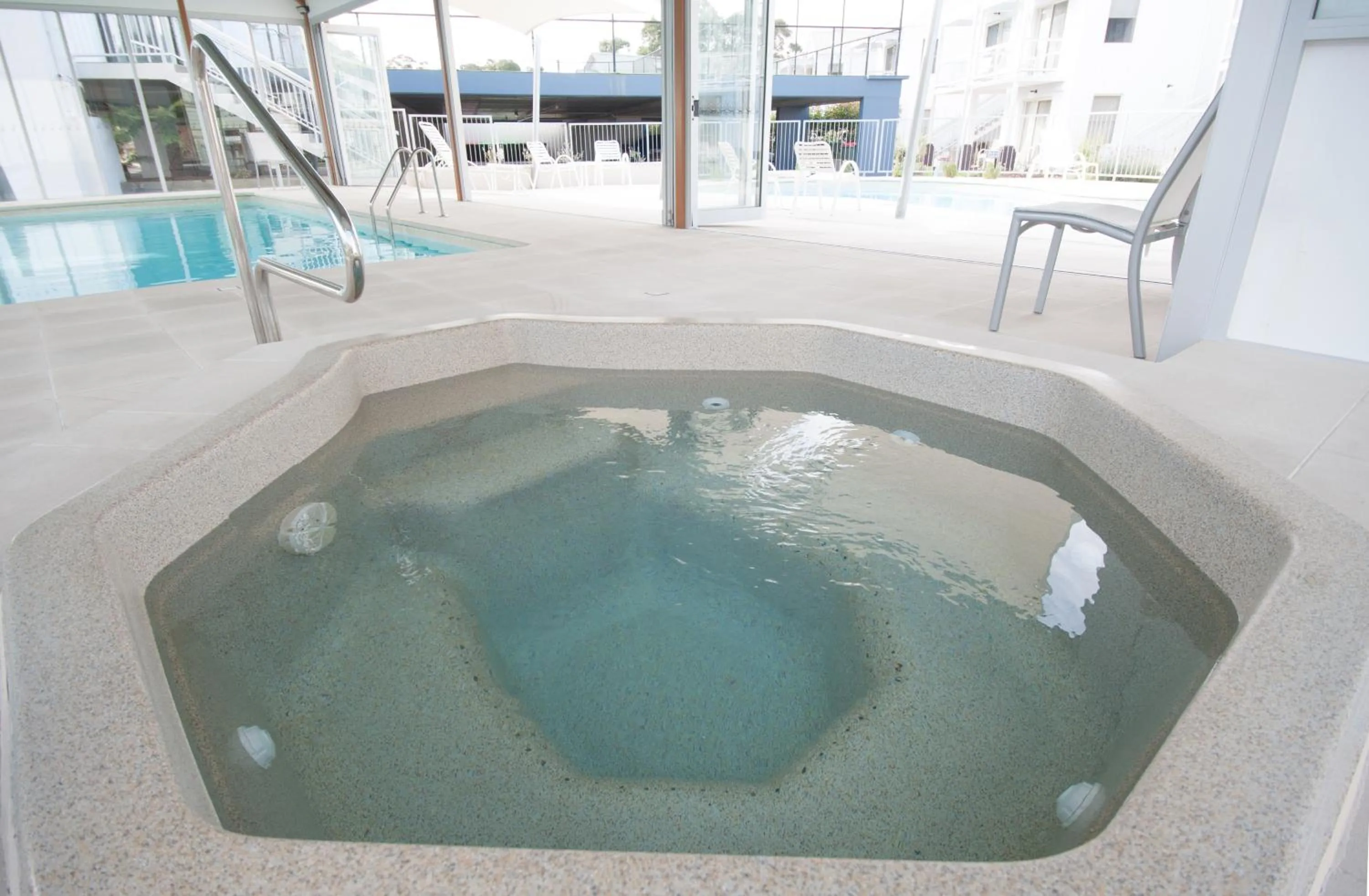 Swimming pool in The Moorings at Metung