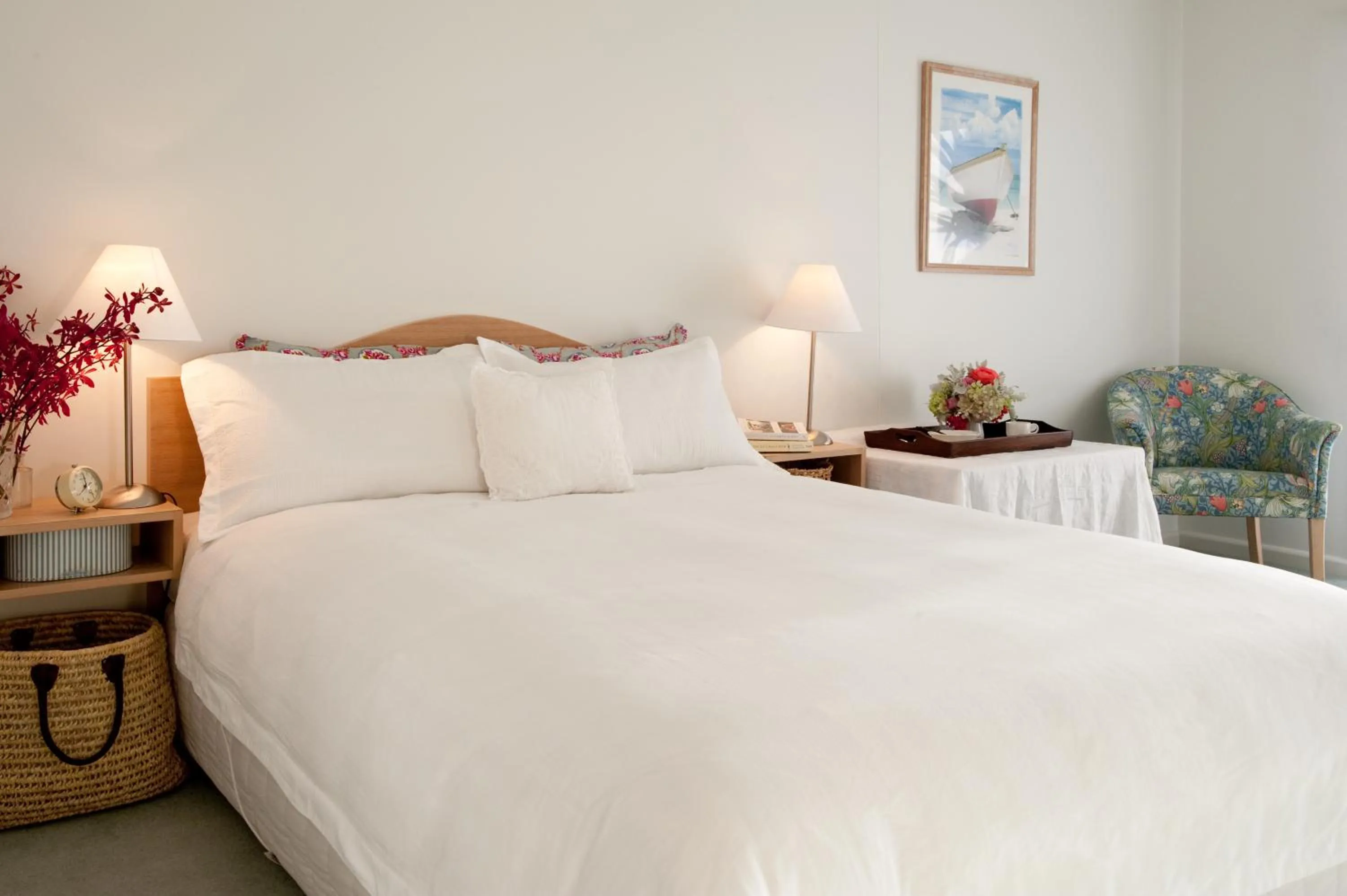 Bedroom, Bed in The Moorings at Metung