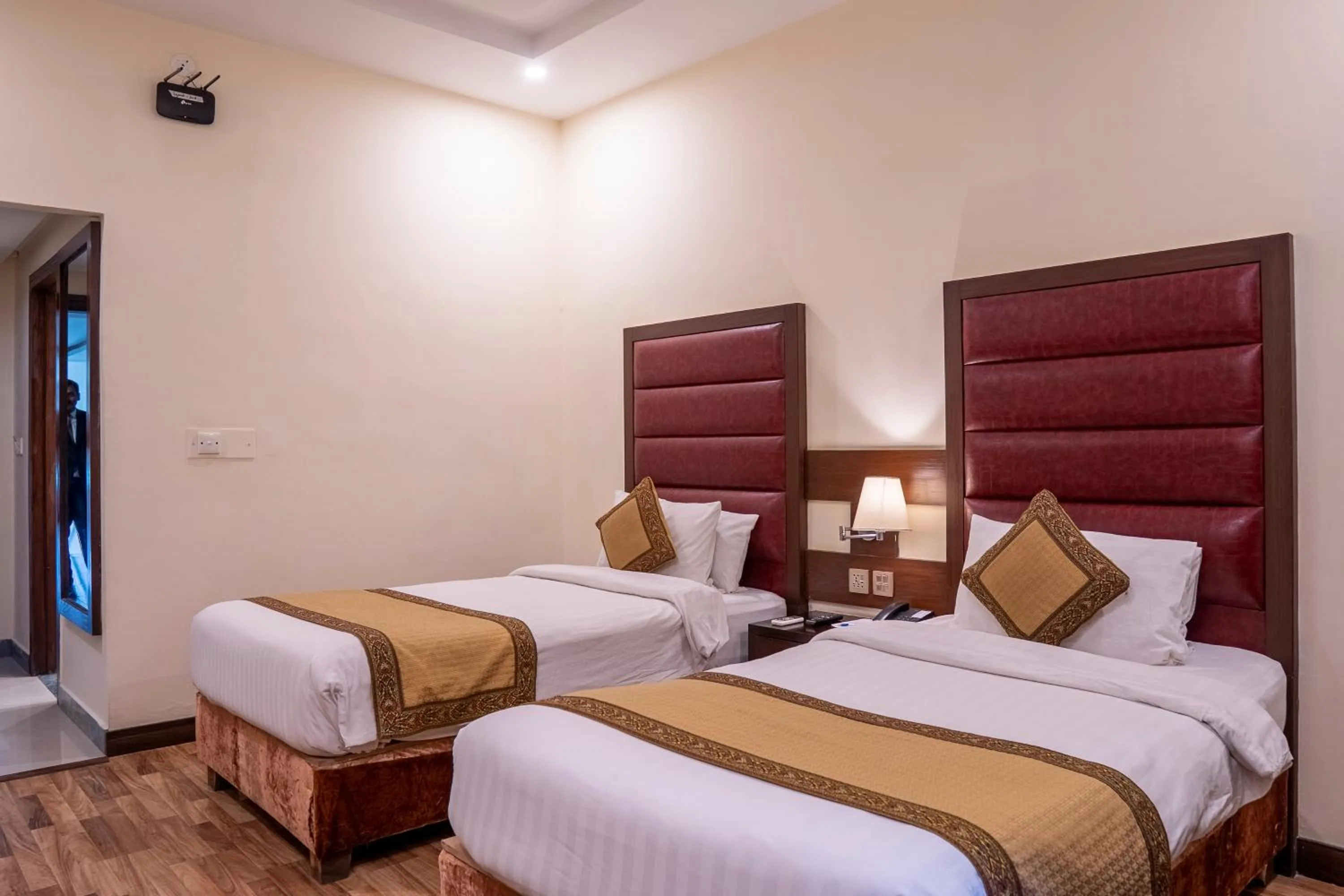 Bed in Legend Hotel Islamabad